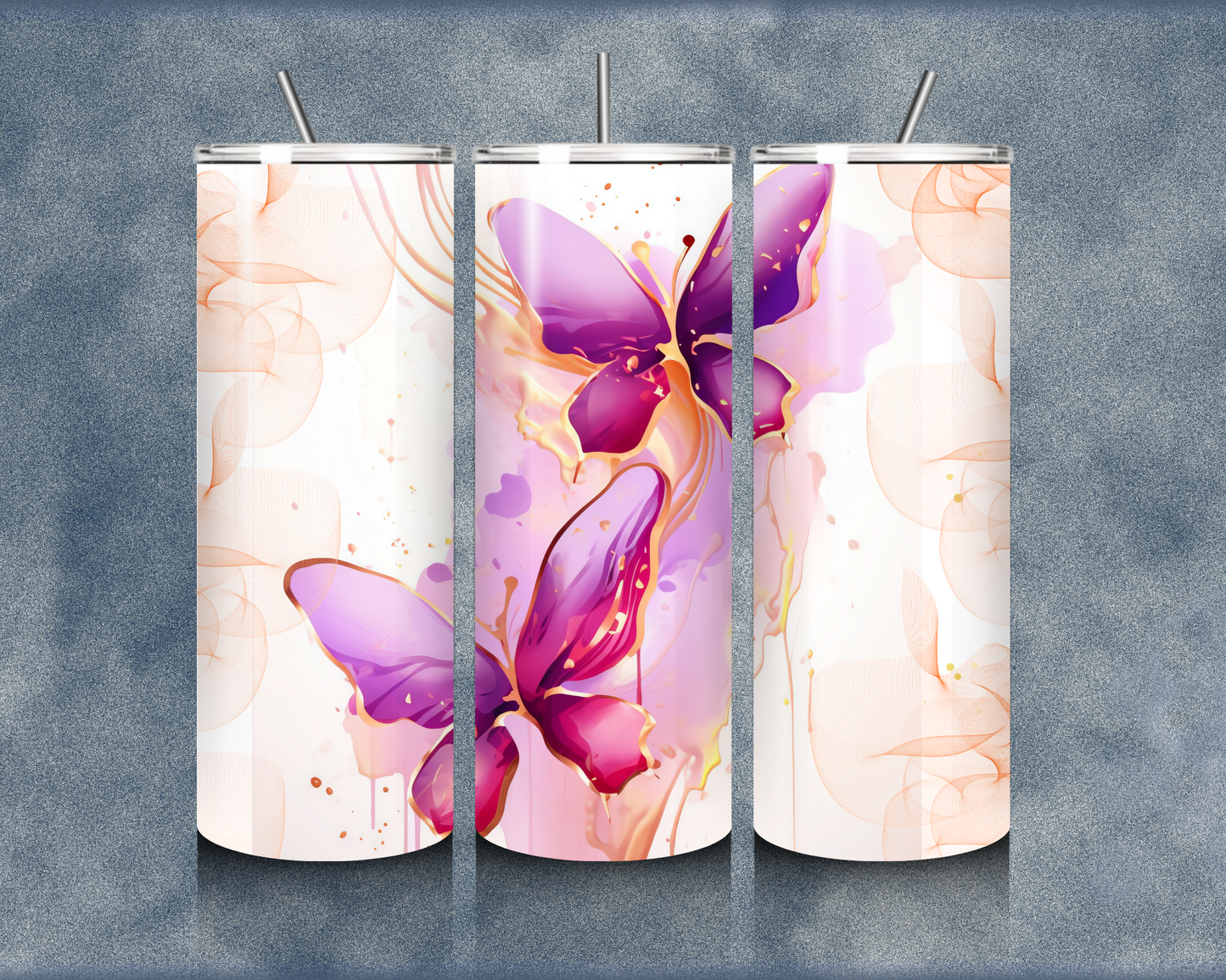 Butterfly 20oz Sublimation Tumbler