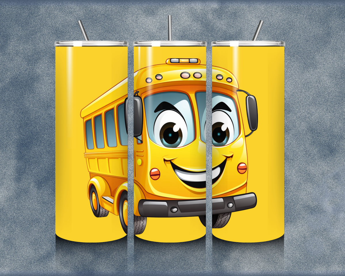 School Bus 20oz Sublimation Tumblers