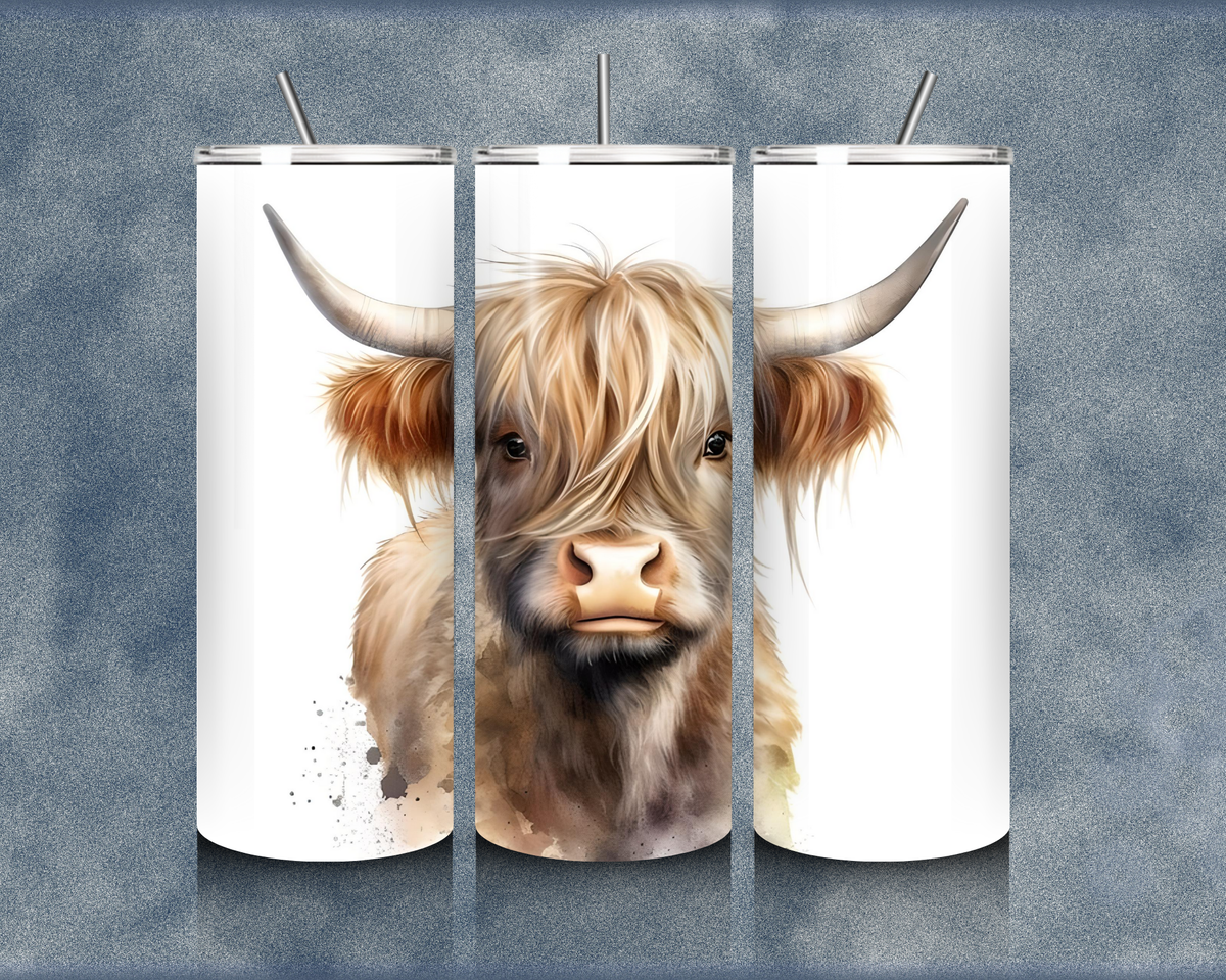Highland Cow 20oz Sublimation Tumblers