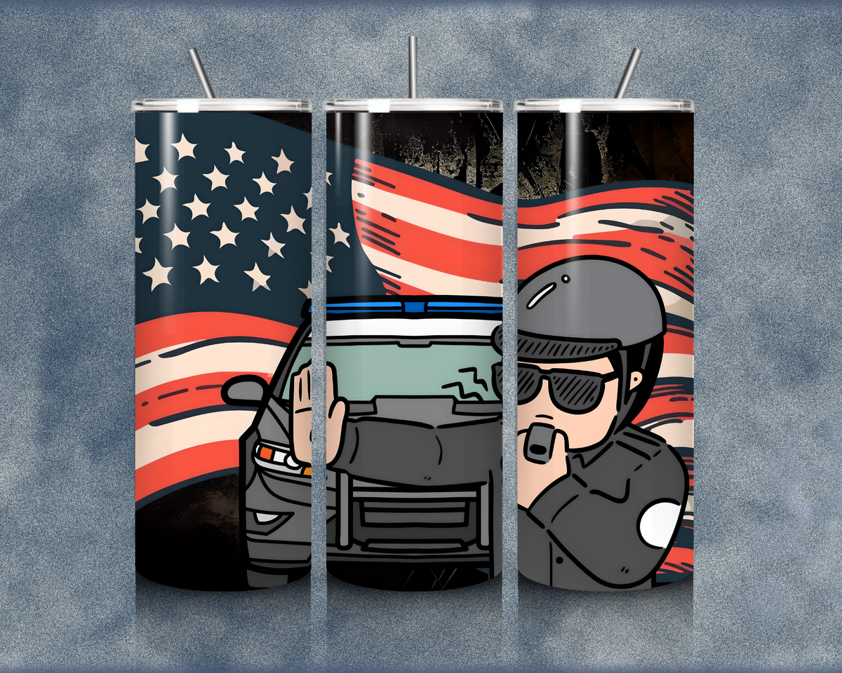 Police 20oz Sublimation Tumbler