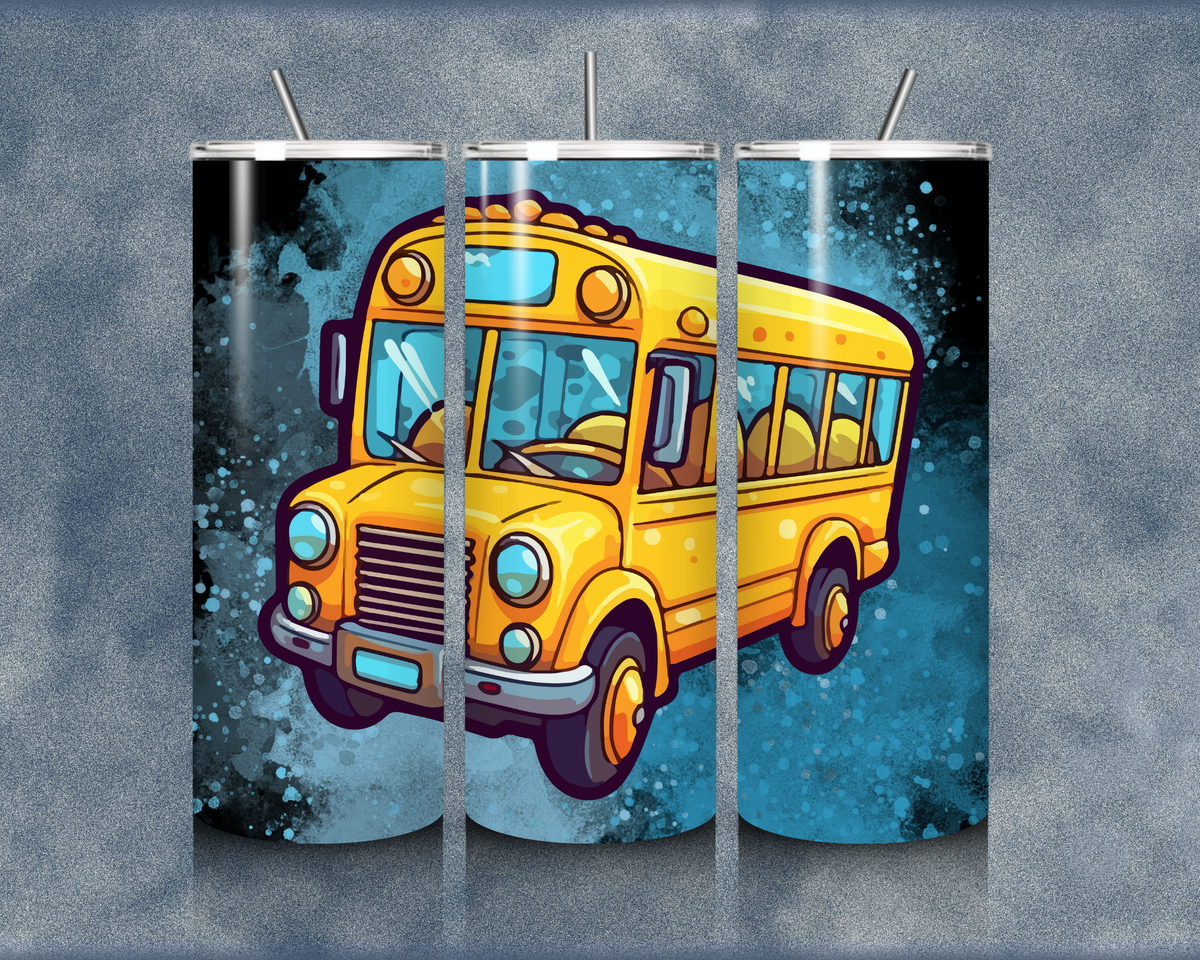 School Bus 20oz Sublimation Tumblers