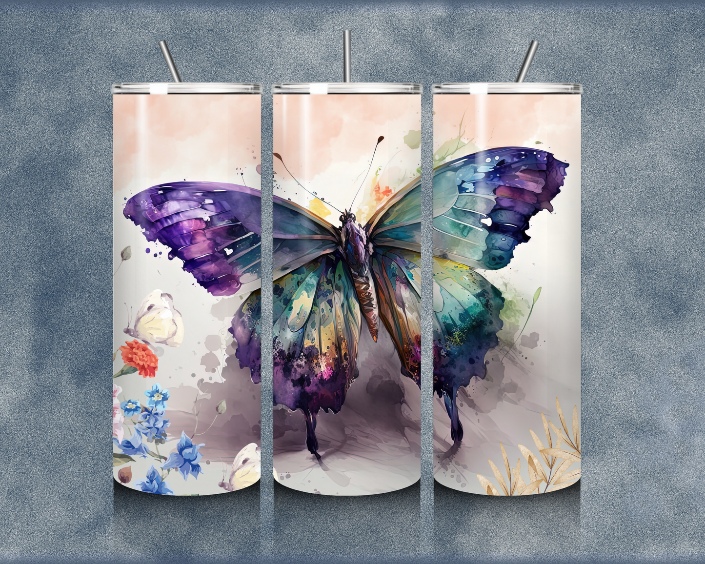 Butterfly 20oz Sublimation Tumbler