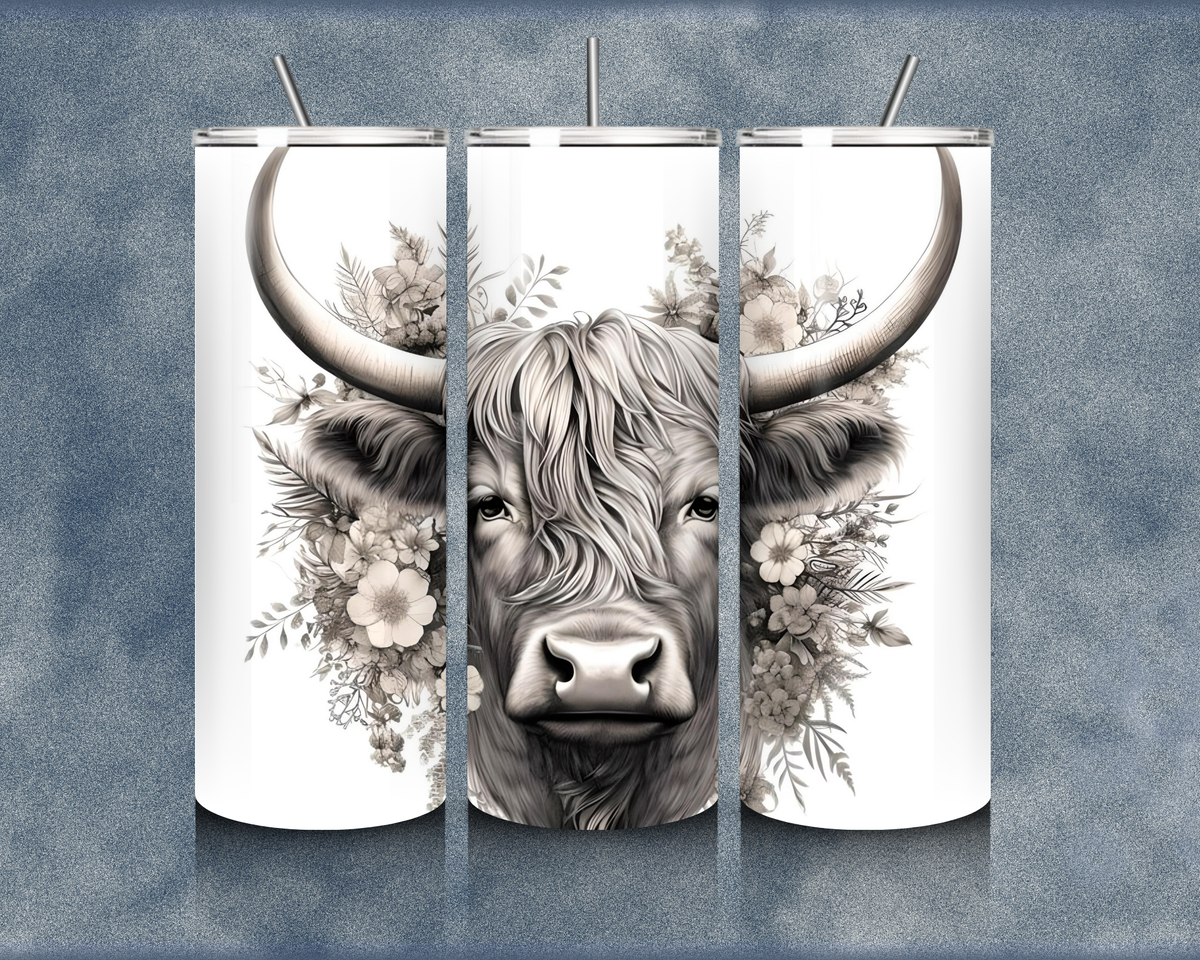 Highland Cow 20oz Sublimation Tumblers