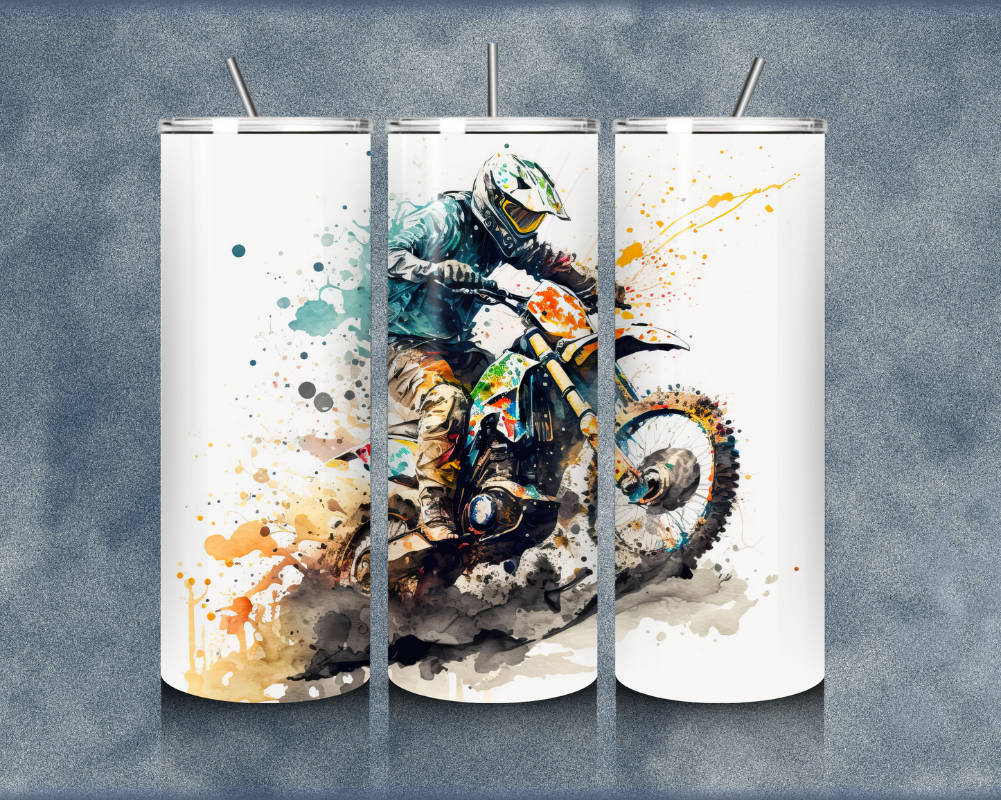 Motorcycle 20oz Sublimation Tumblers