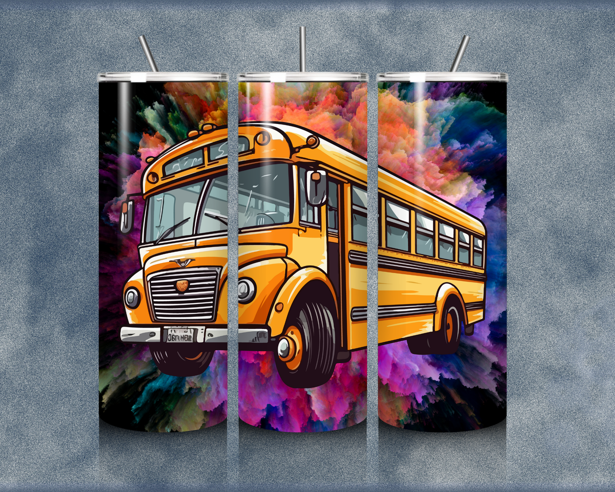 School Bus 20oz Sublimation Tumblers