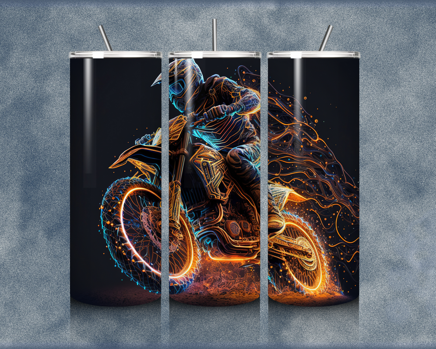 Motorcycle 20oz Sublimation Tumblers