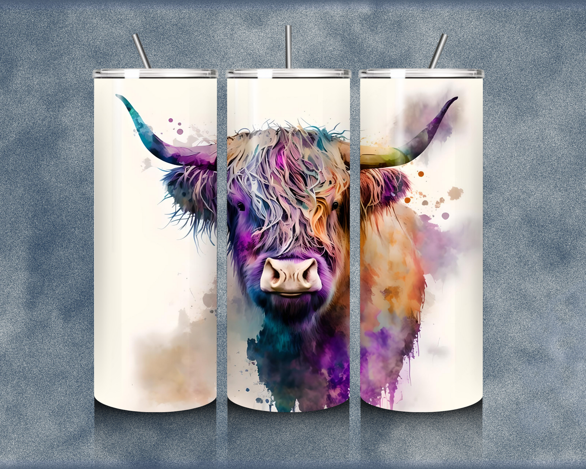 Highland Cow 20oz Sublimation Tumblers