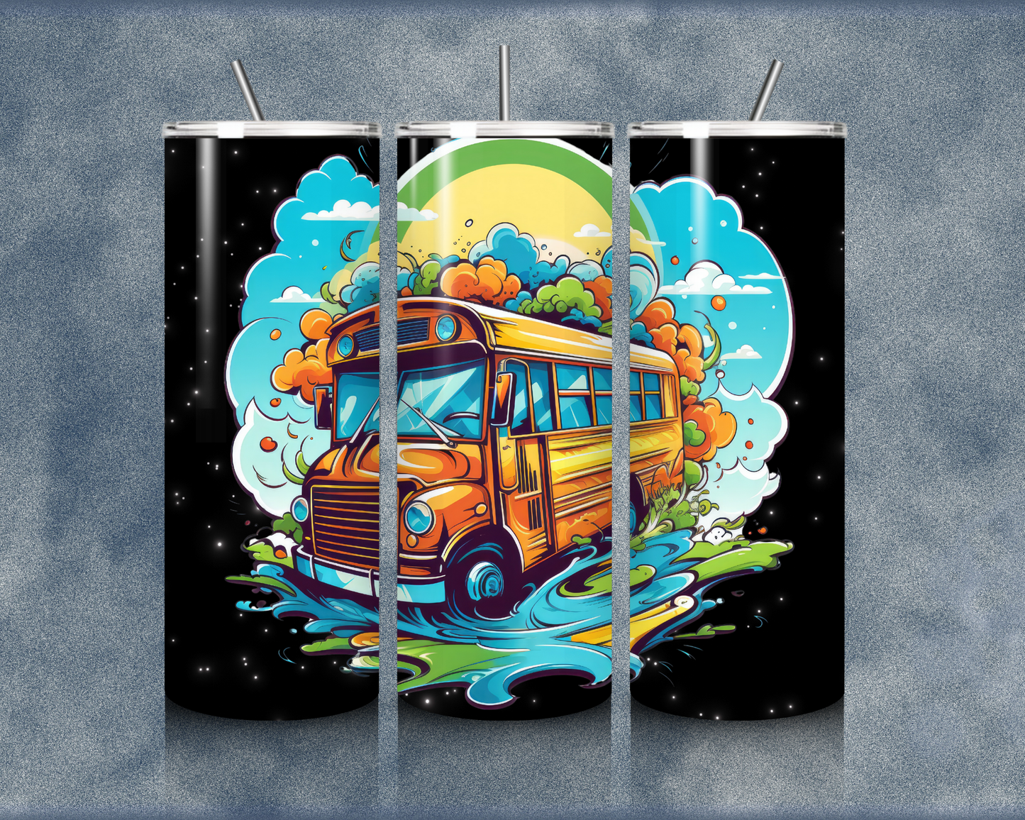 School Bus 20oz Sublimation Tumblers