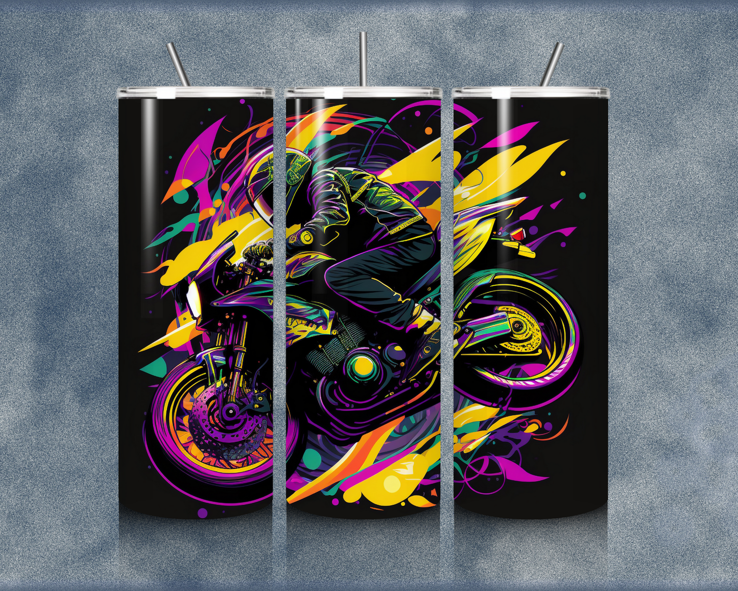 Motorcycle 20oz Sublimation Tumblers