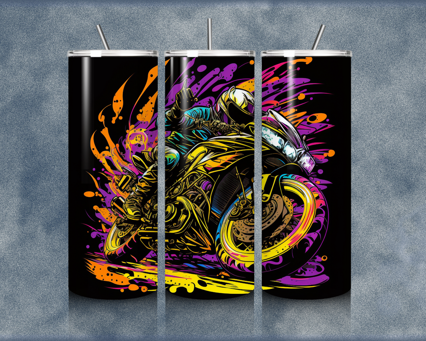 Motorcycle 20oz Sublimation Tumblers