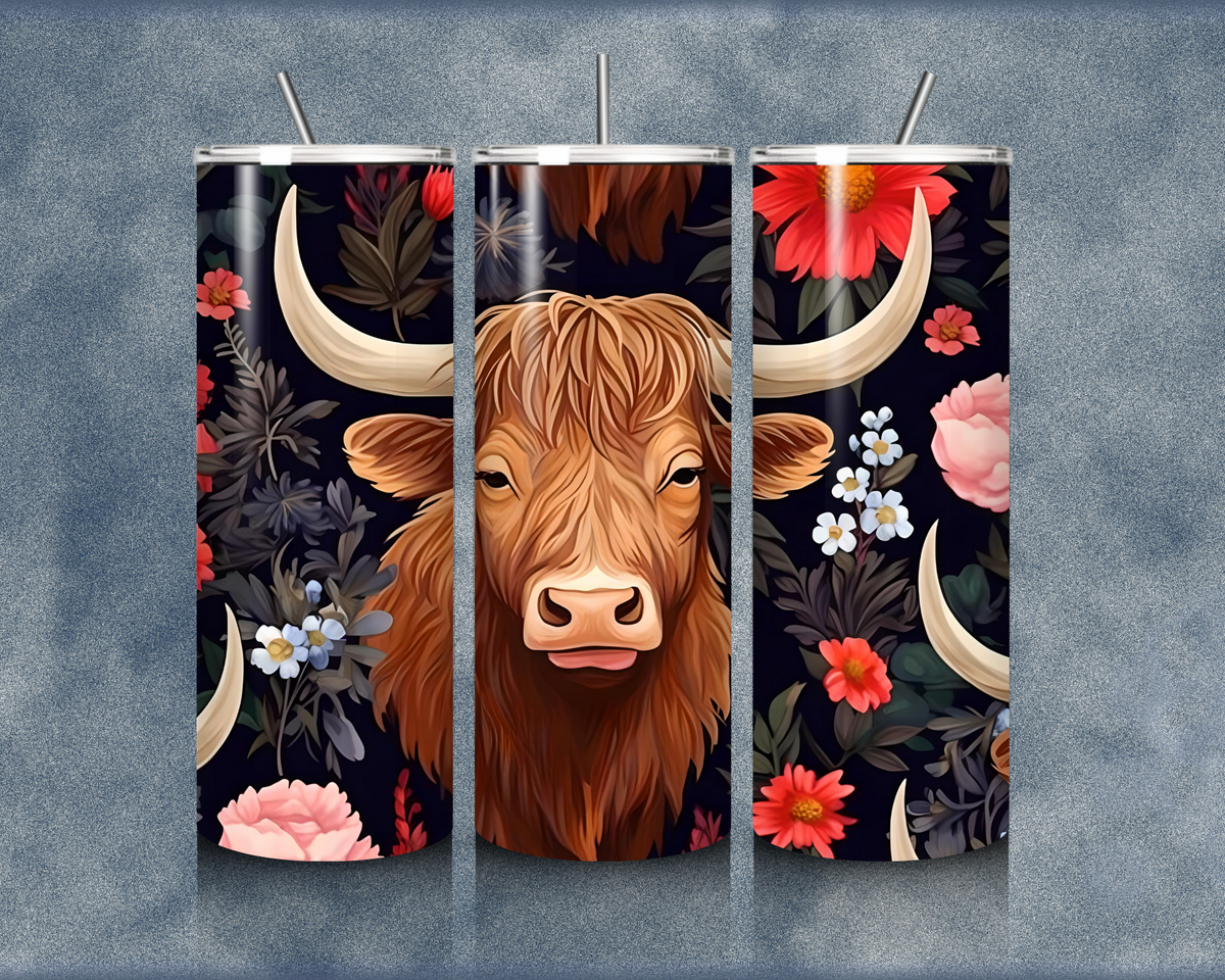 Highland Cow 20oz Sublimation Tumblers