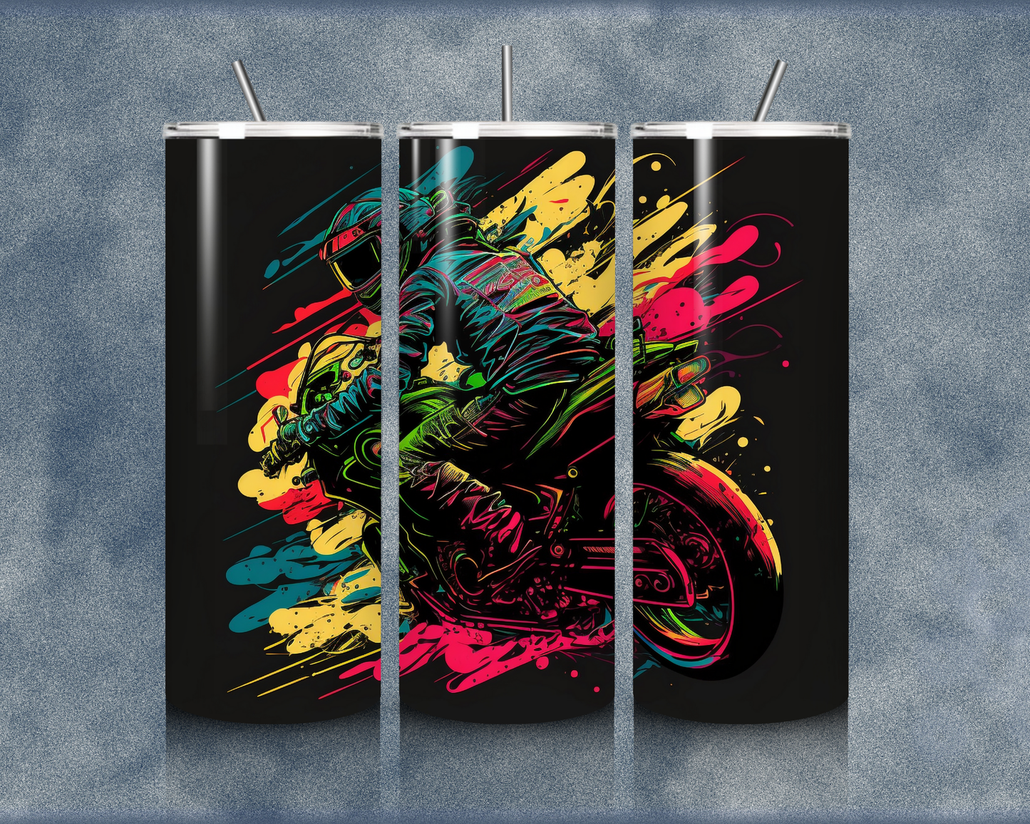 Motorcycle 20oz Sublimation Tumblers