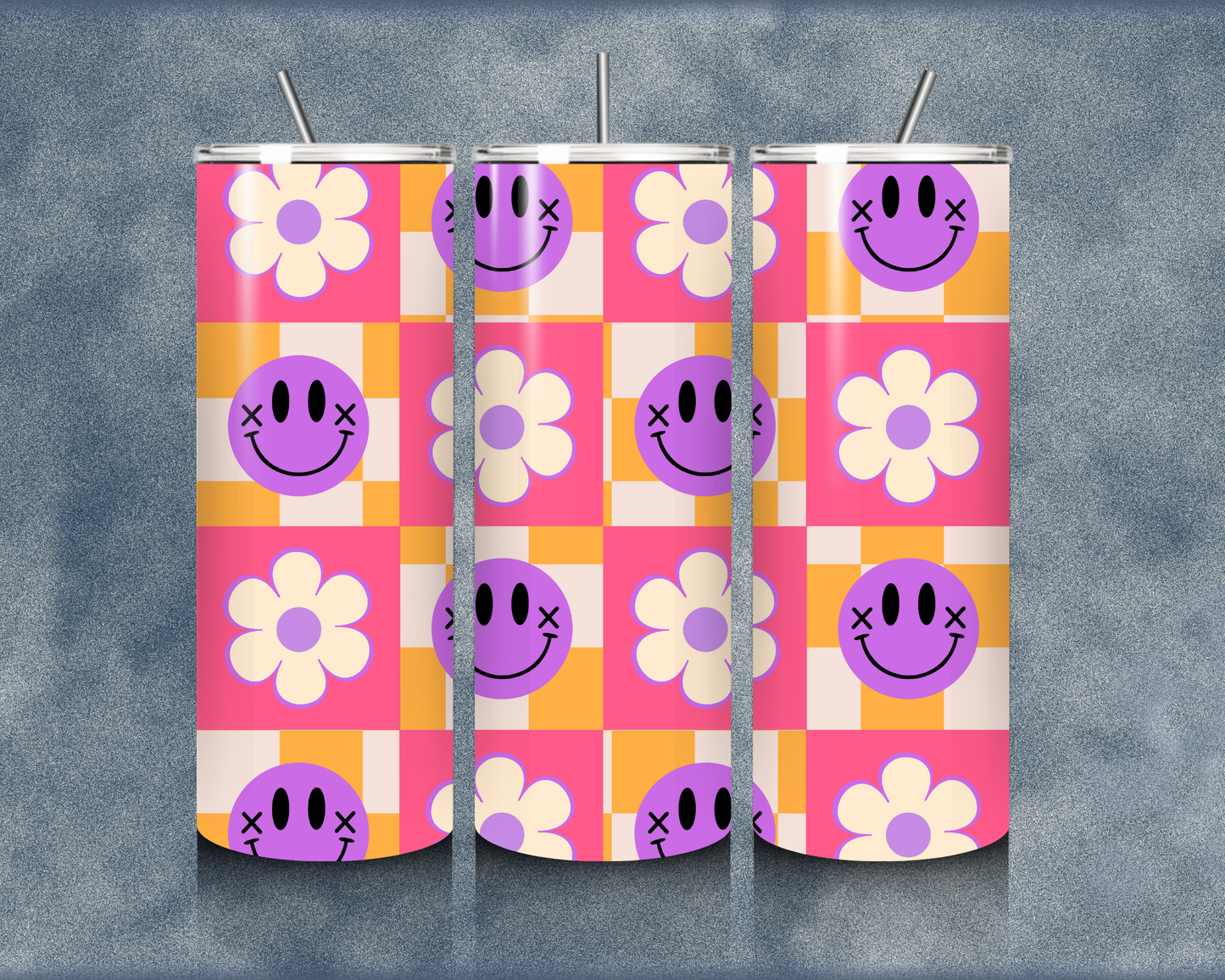 Retro Smiley 20oz Sublimation Tumbler