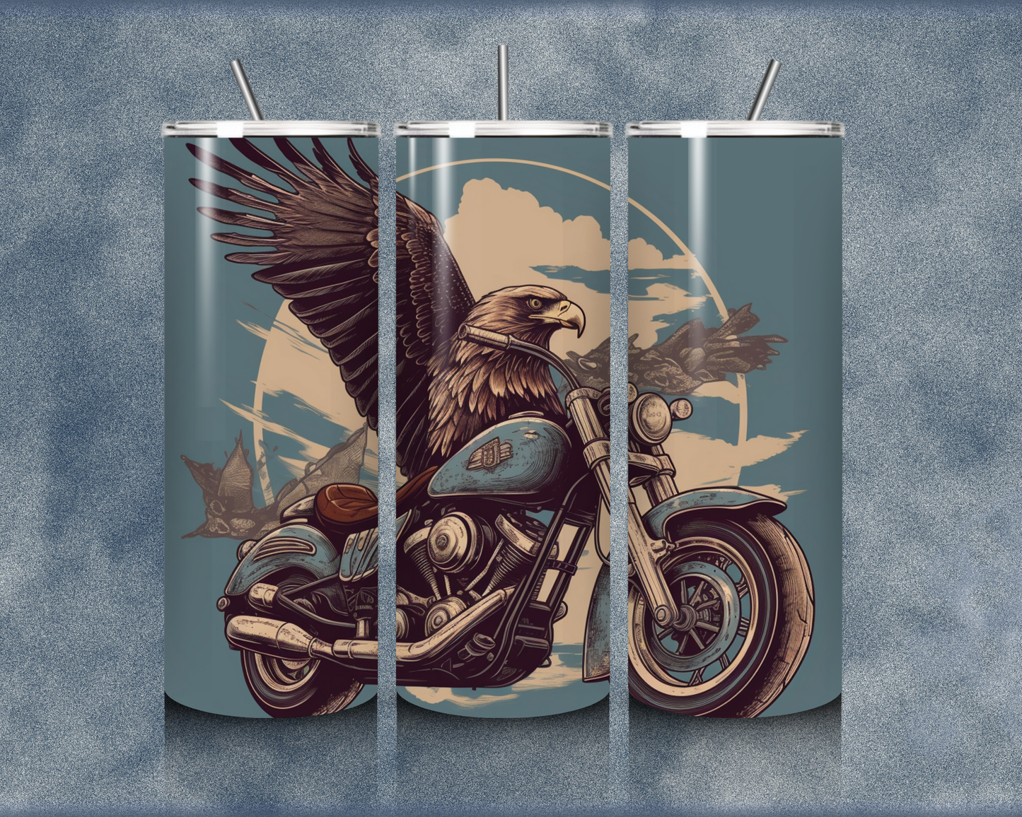 Motorcycle 20oz Sublimation Tumblers
