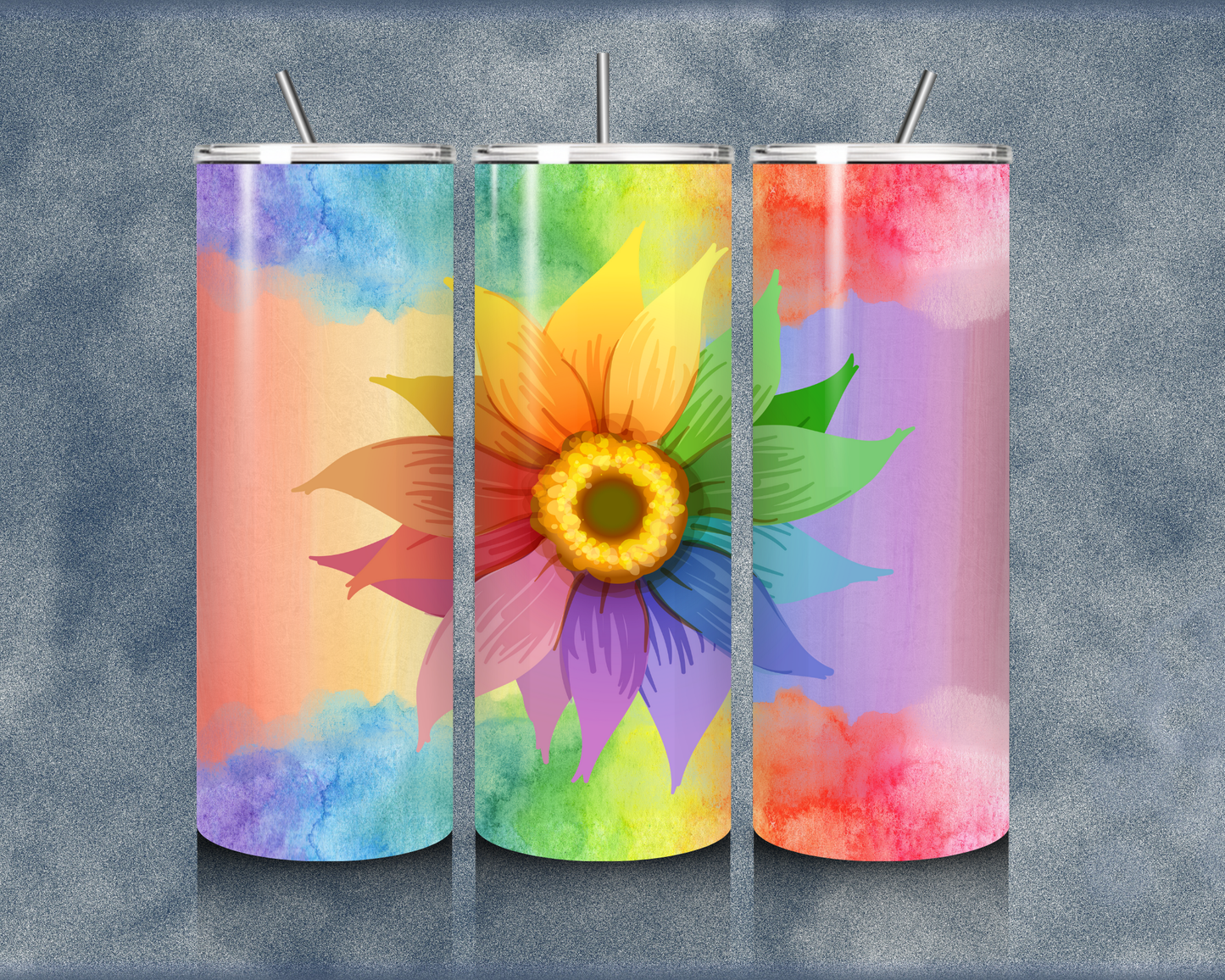 Rainbow 20oz Sublimation Tumblers