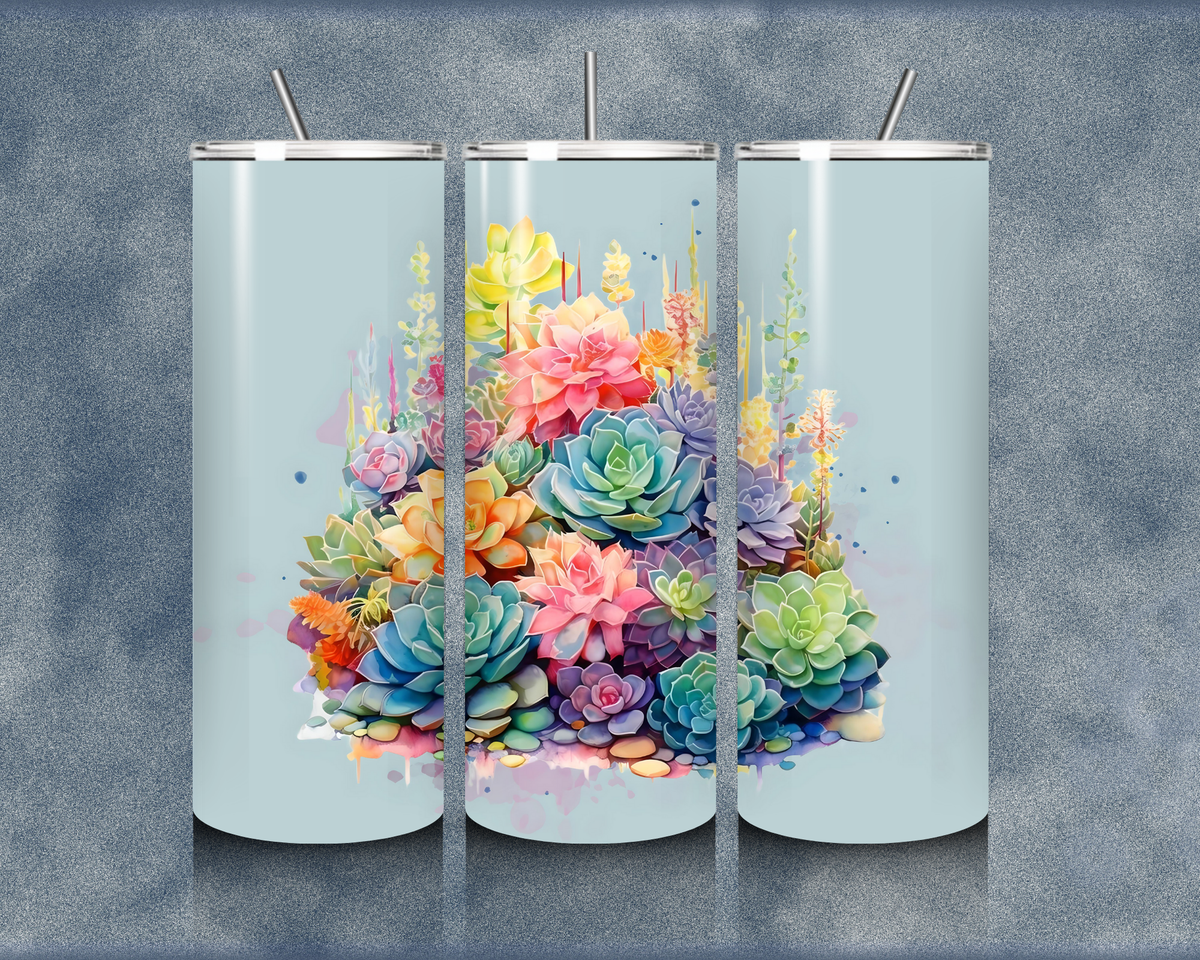 Succulent 20oz Sublimation Tumbler