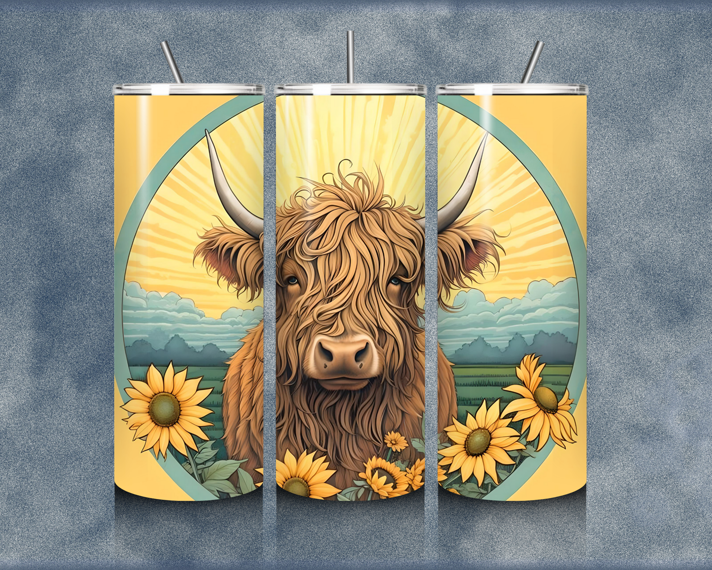 Highland Cow 20oz Sublimation Tumblers