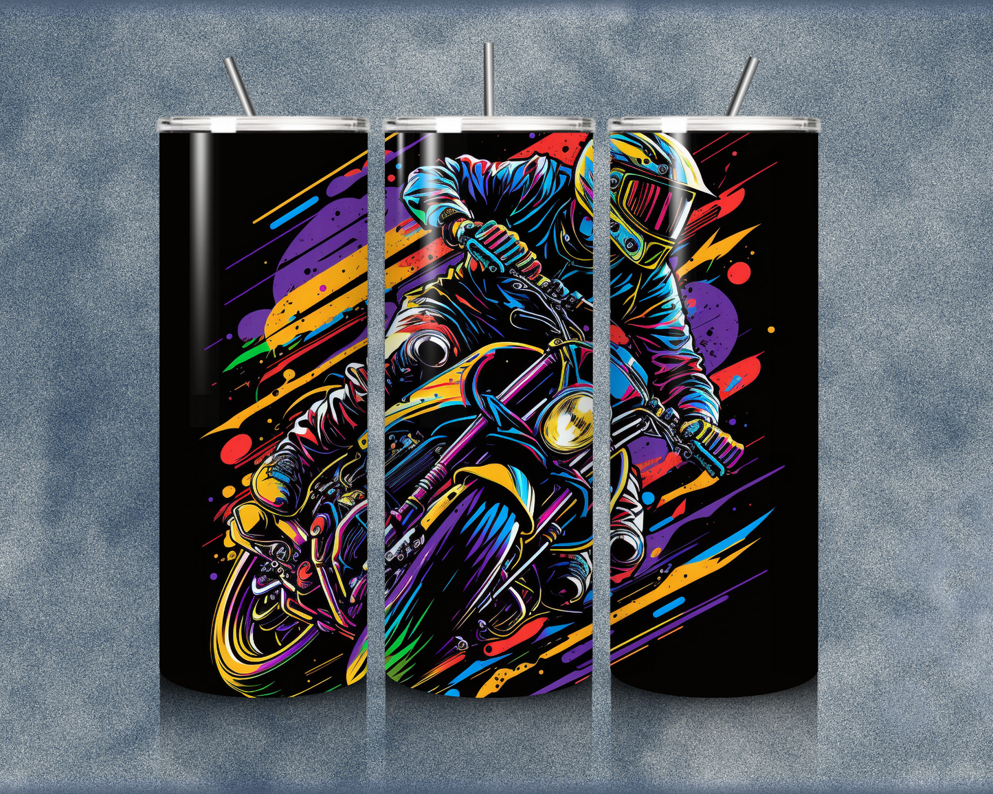 Motorcycle 20oz Sublimation Tumblers