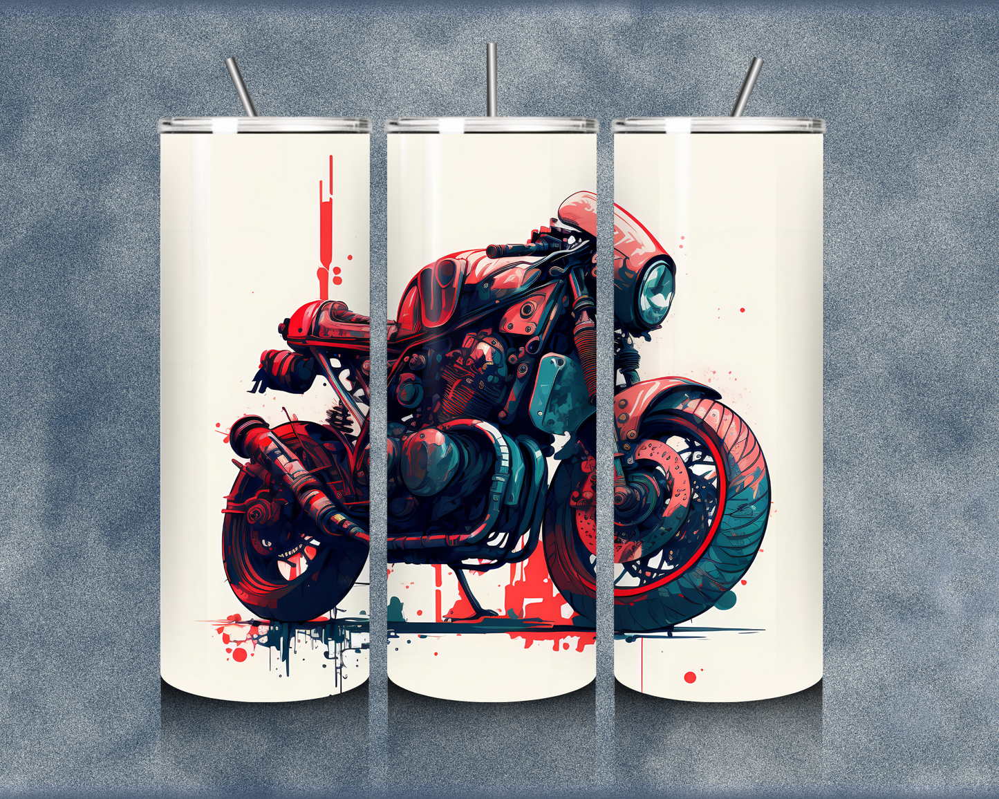 Motorcycle 20oz Sublimation Tumblers