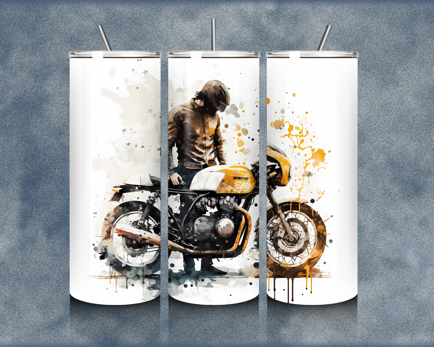 Motorcycle 20oz Sublimation Tumblers