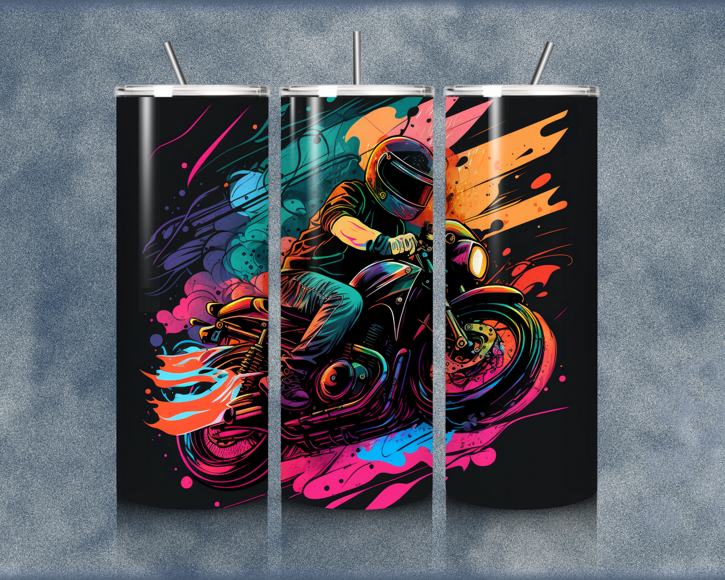 Motorcycle 20oz Sublimation Tumblers