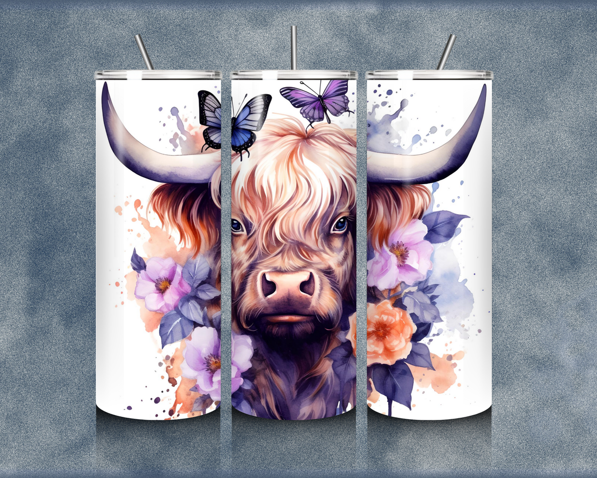 Highland Cow 20oz Sublimation Tumblers