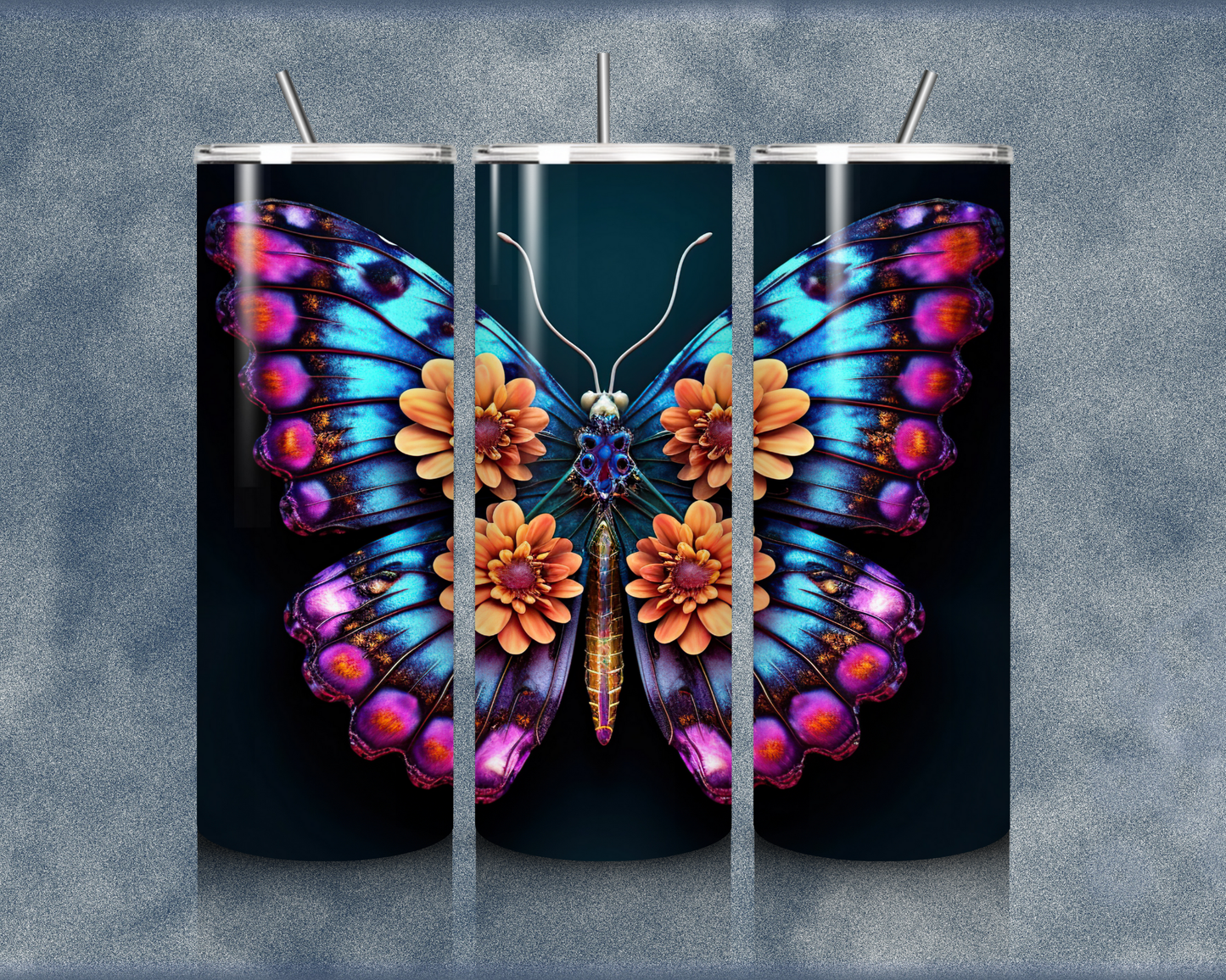 Butterfly 20oz Sublimation Tumbler