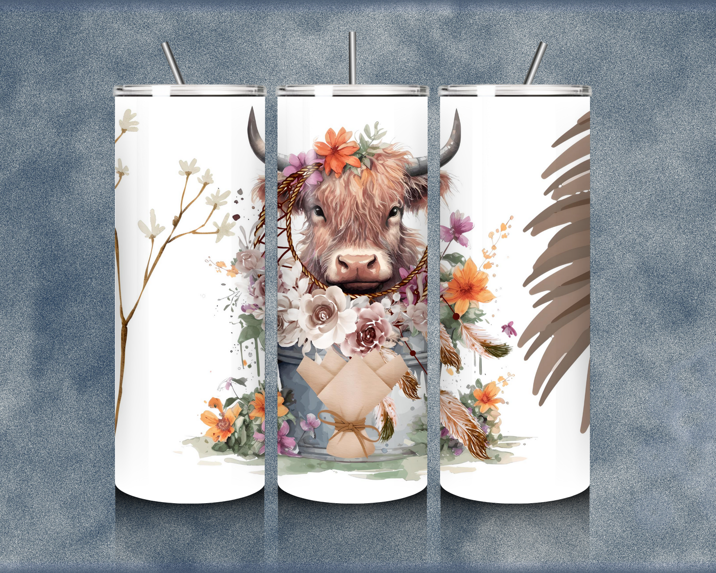 Highland Cow 20oz Sublimation Tumblers