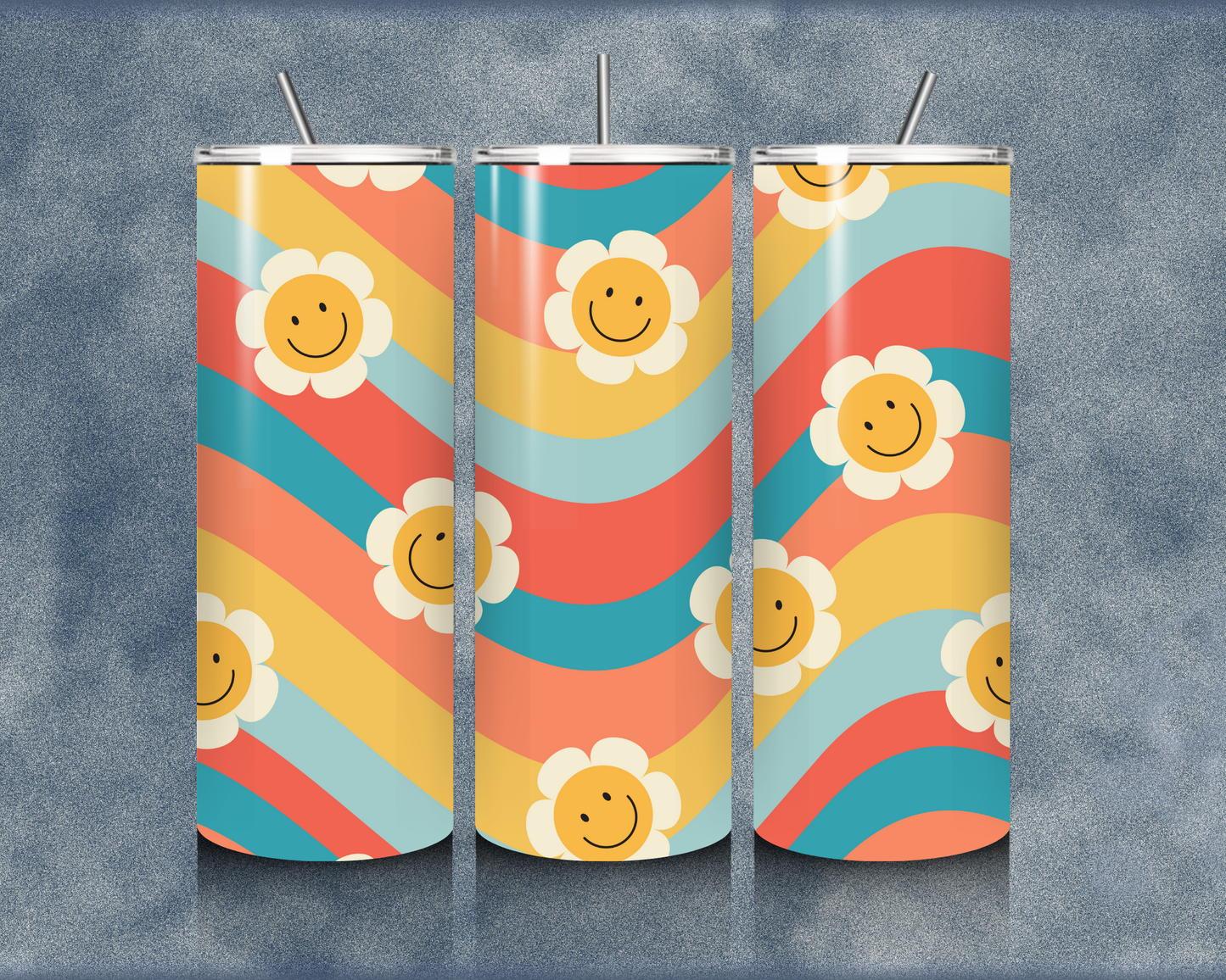 Retro Smiley 20oz Sublimation Tumbler