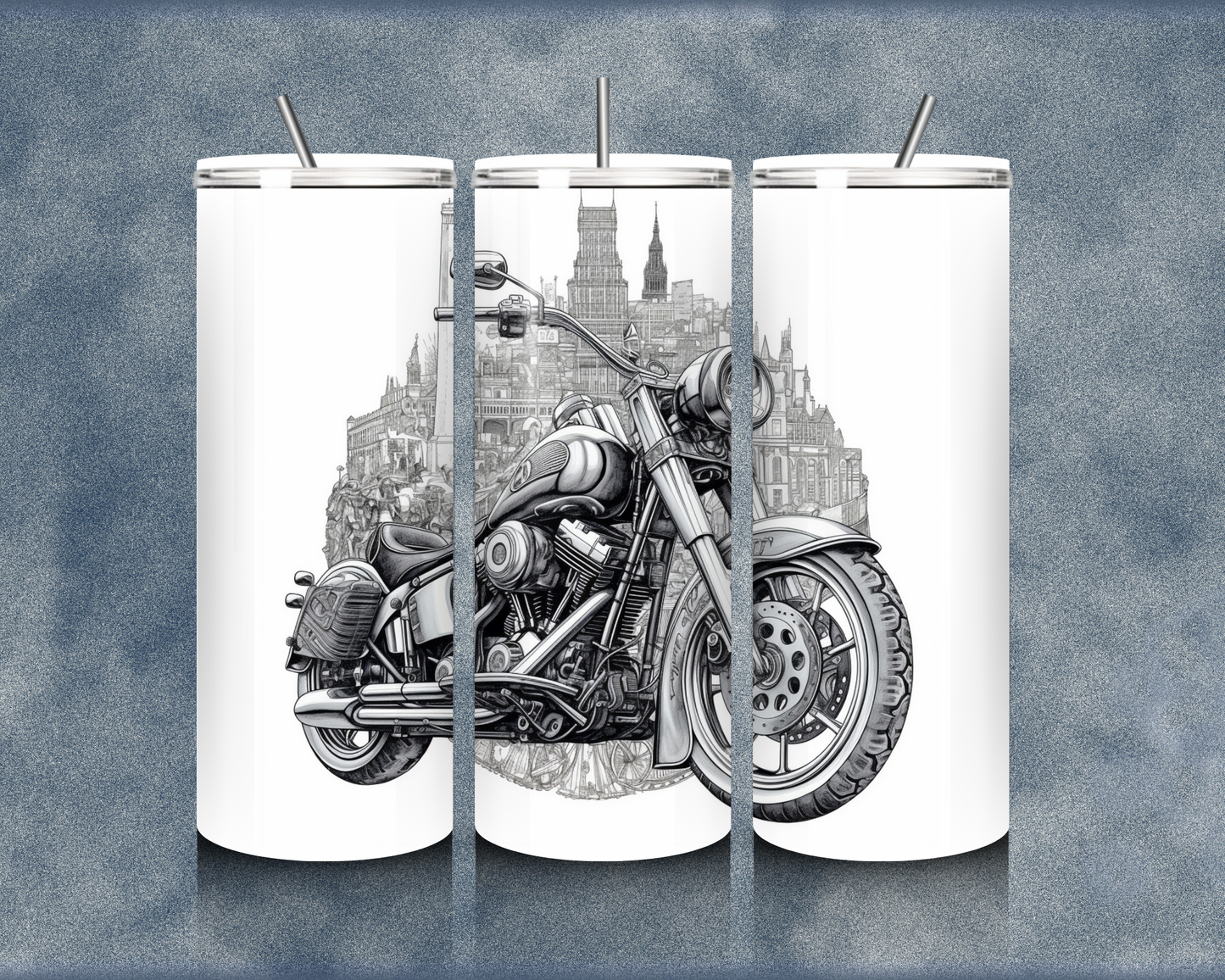 Motorcycle 20oz Sublimation Tumblers