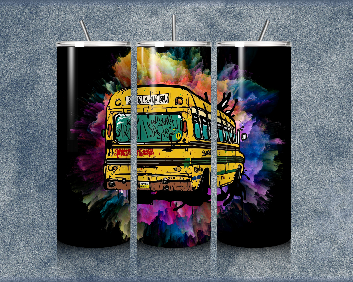 School Bus 20oz Sublimation Tumblers