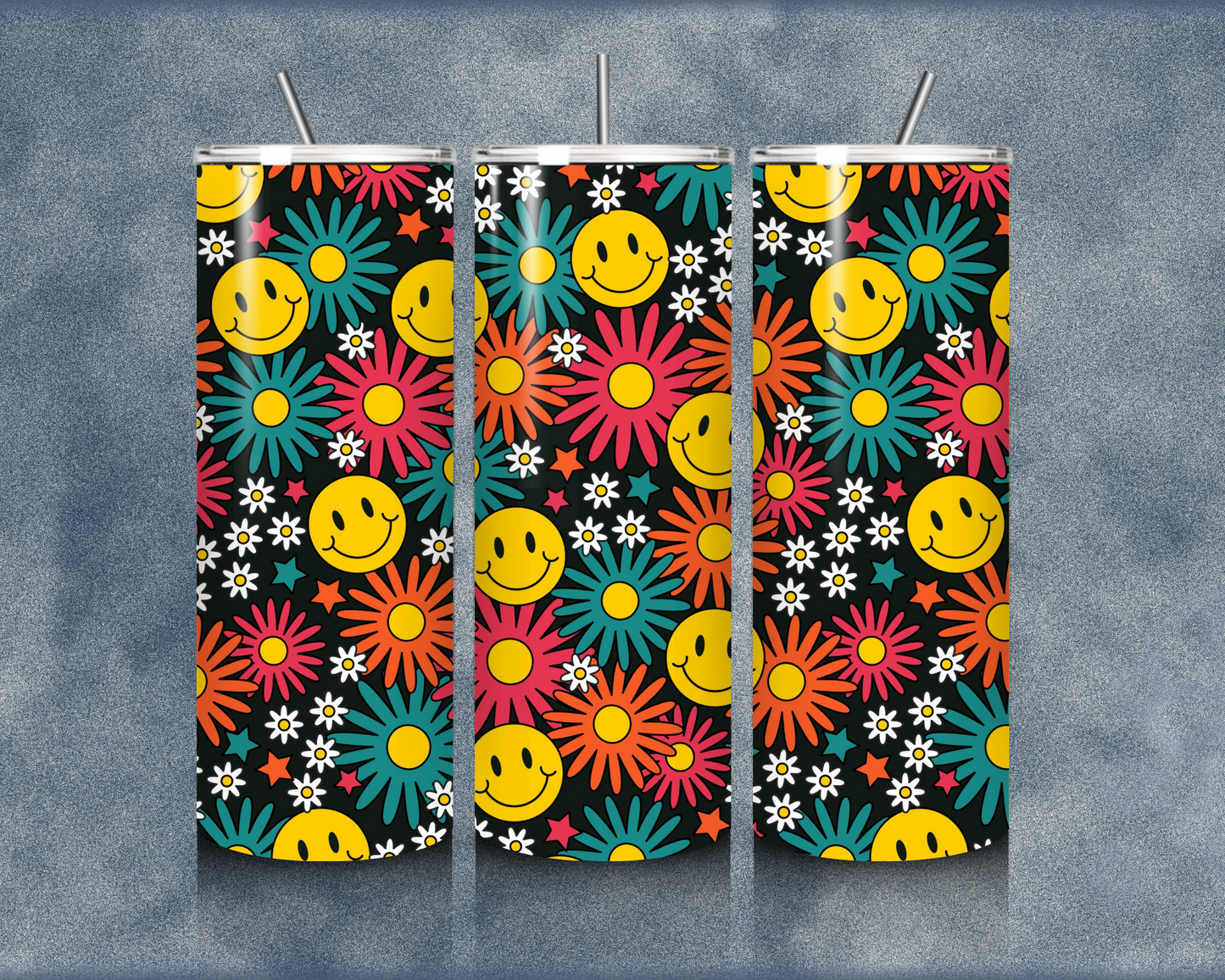 Retro Smiley 20oz Sublimation Tumbler