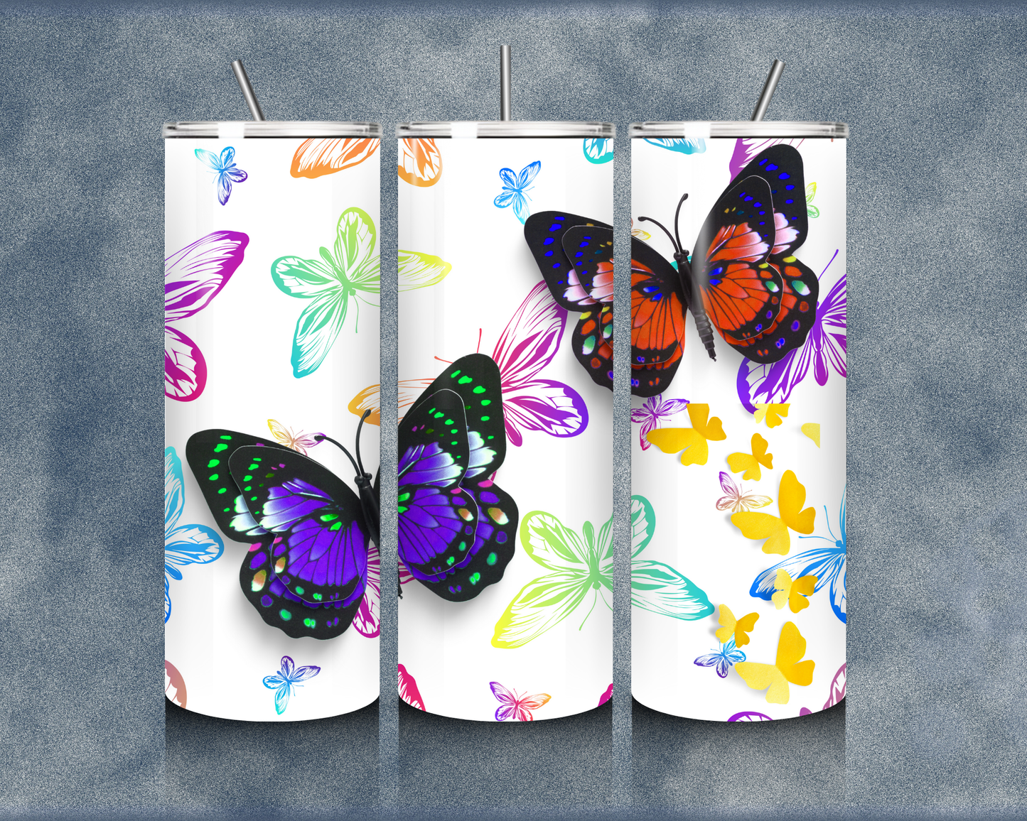 Butterfly 20oz Sublimation Tumbler