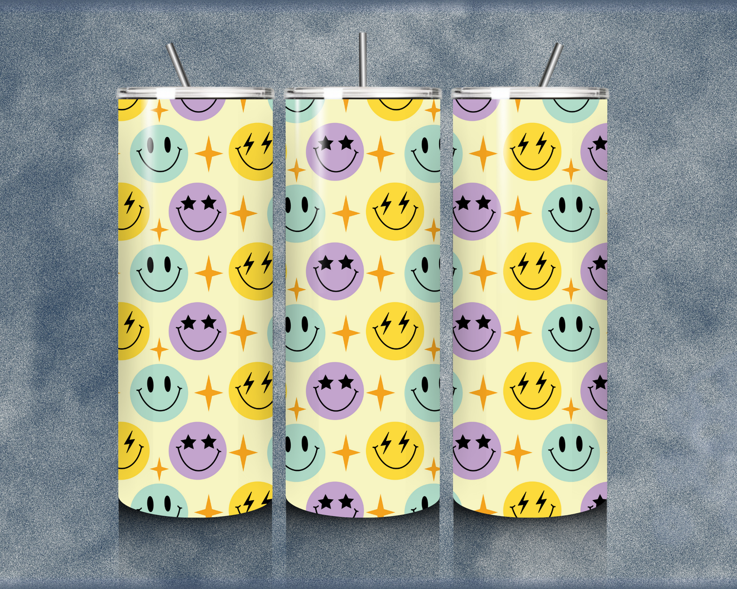 Retro Smiley 20oz Sublimation Tumbler