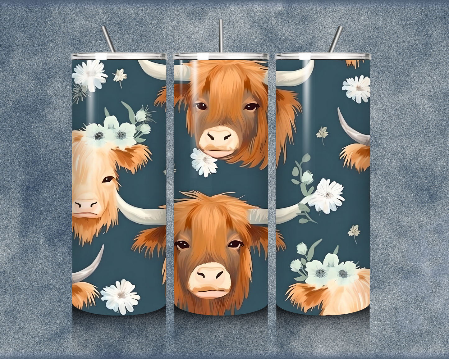 Highland Cow 20oz Sublimation Tumblers