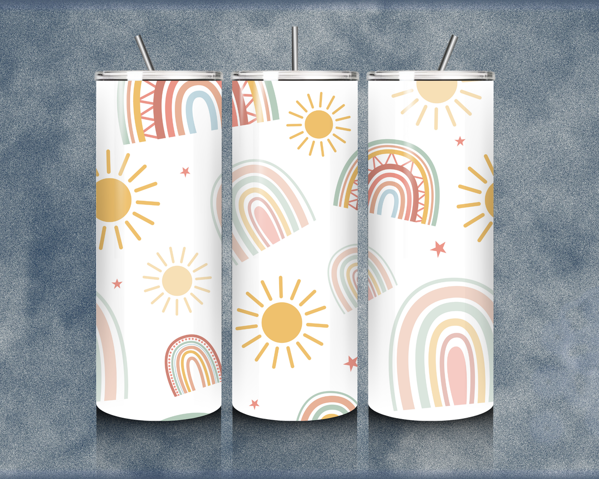 Rainbow 20oz Sublimation Tumblers