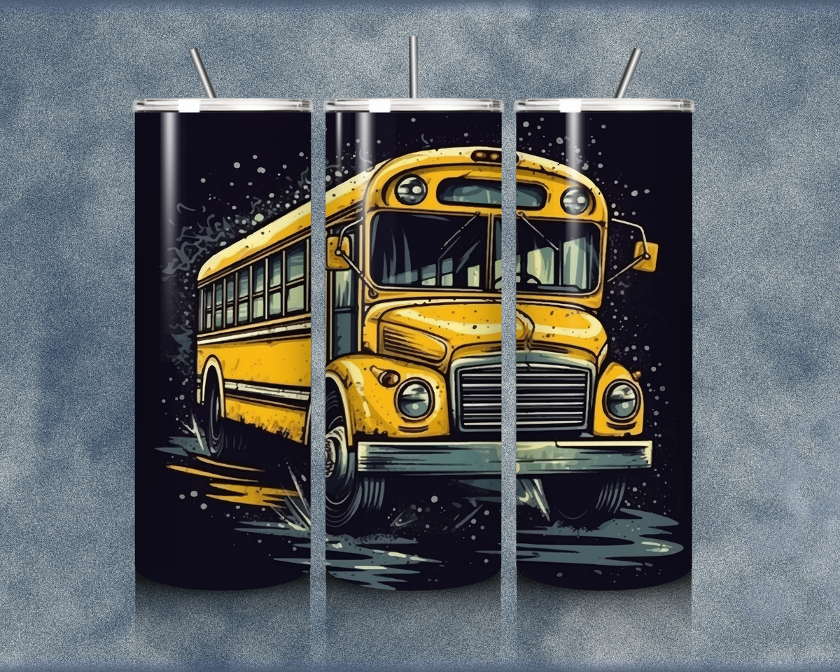 School Bus 20oz Sublimation Tumblers