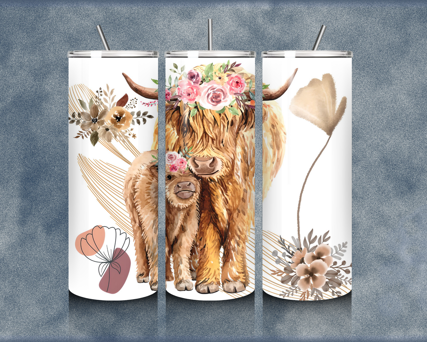 Highland Cow 20oz Sublimation Tumblers