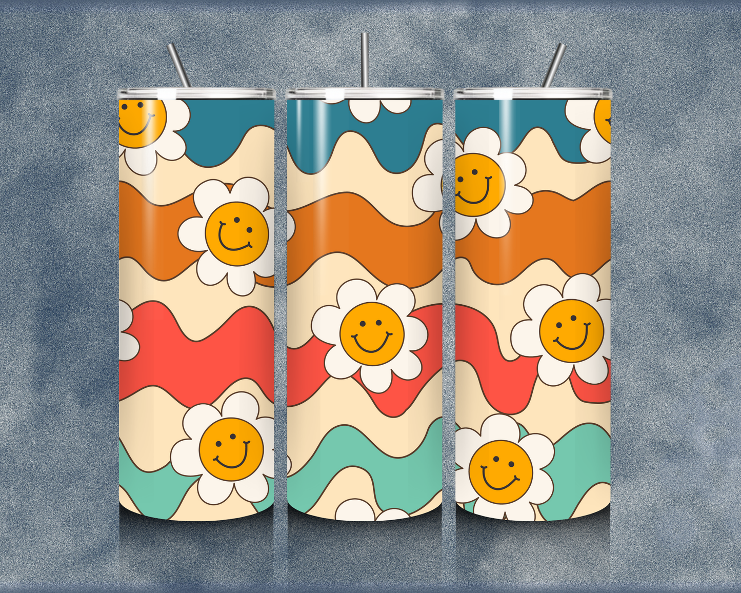 Retro Smiley 20oz Sublimation Tumbler