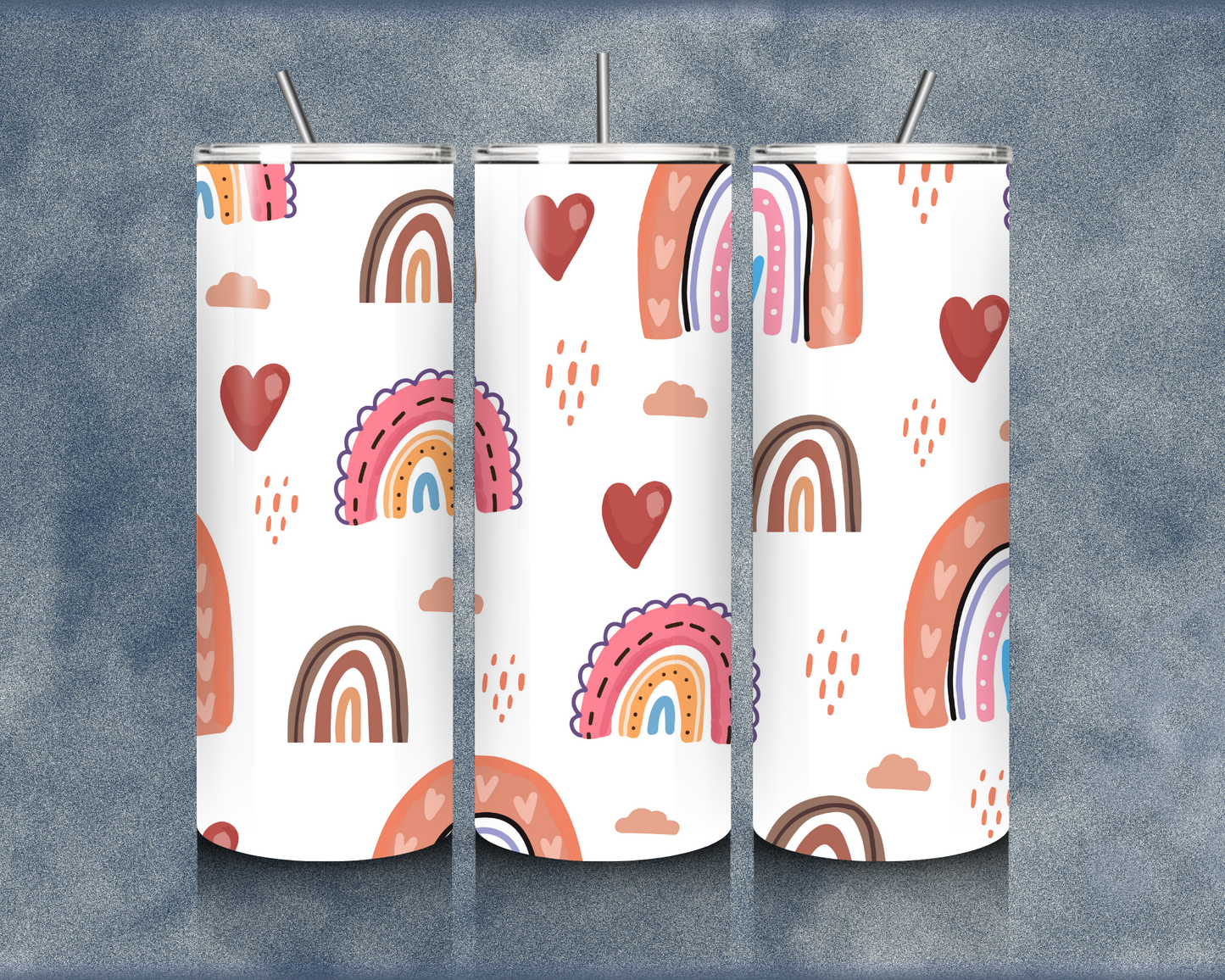 Rainbow 20oz Sublimation Tumblers