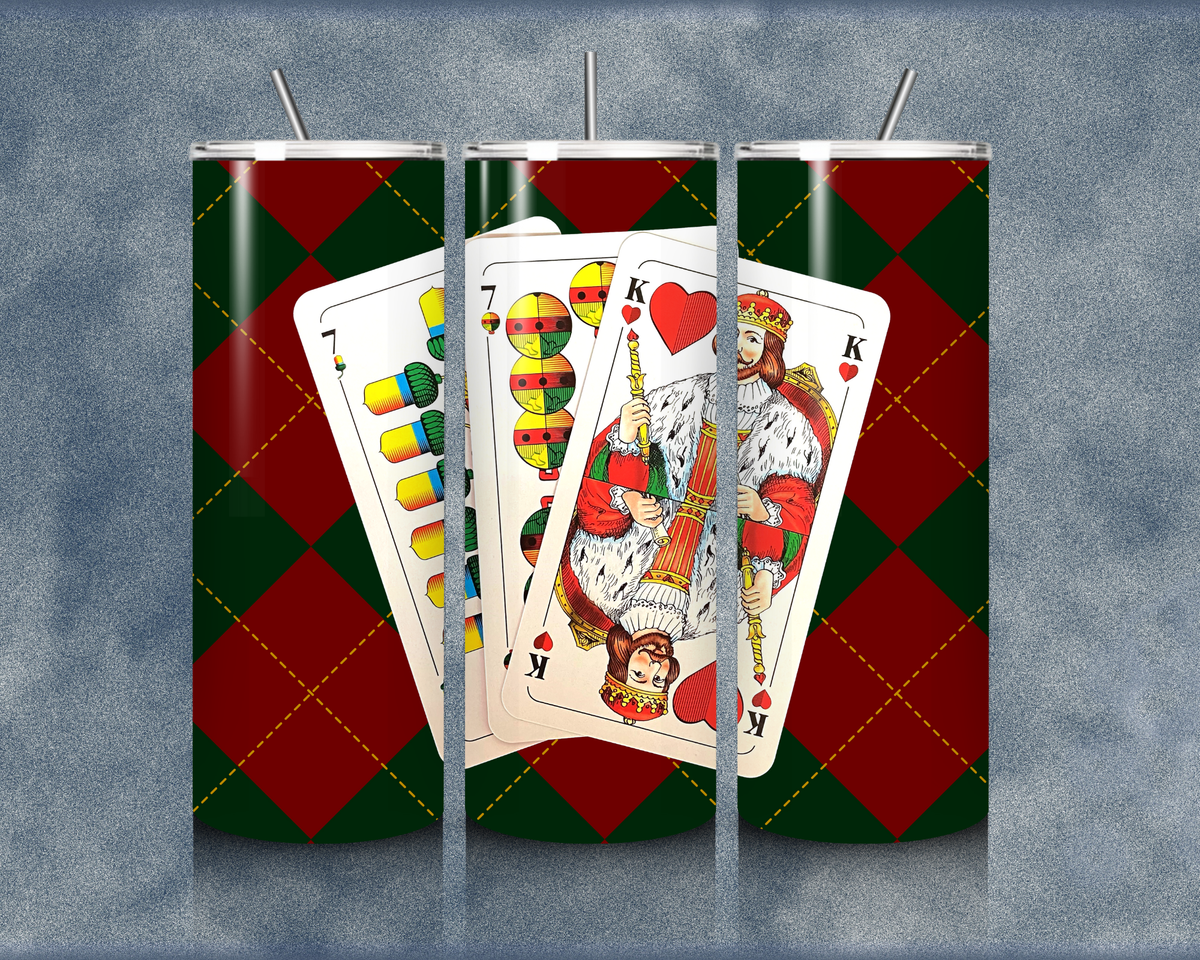 Playing Cards 20oz Sublimation Tumblers