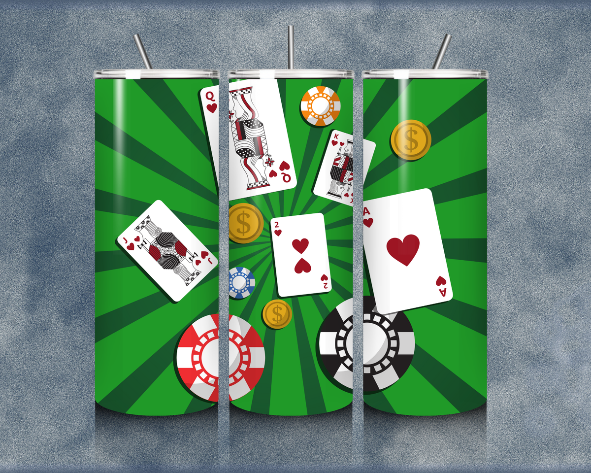 Playing Cards 20oz Sublimation Tumblers