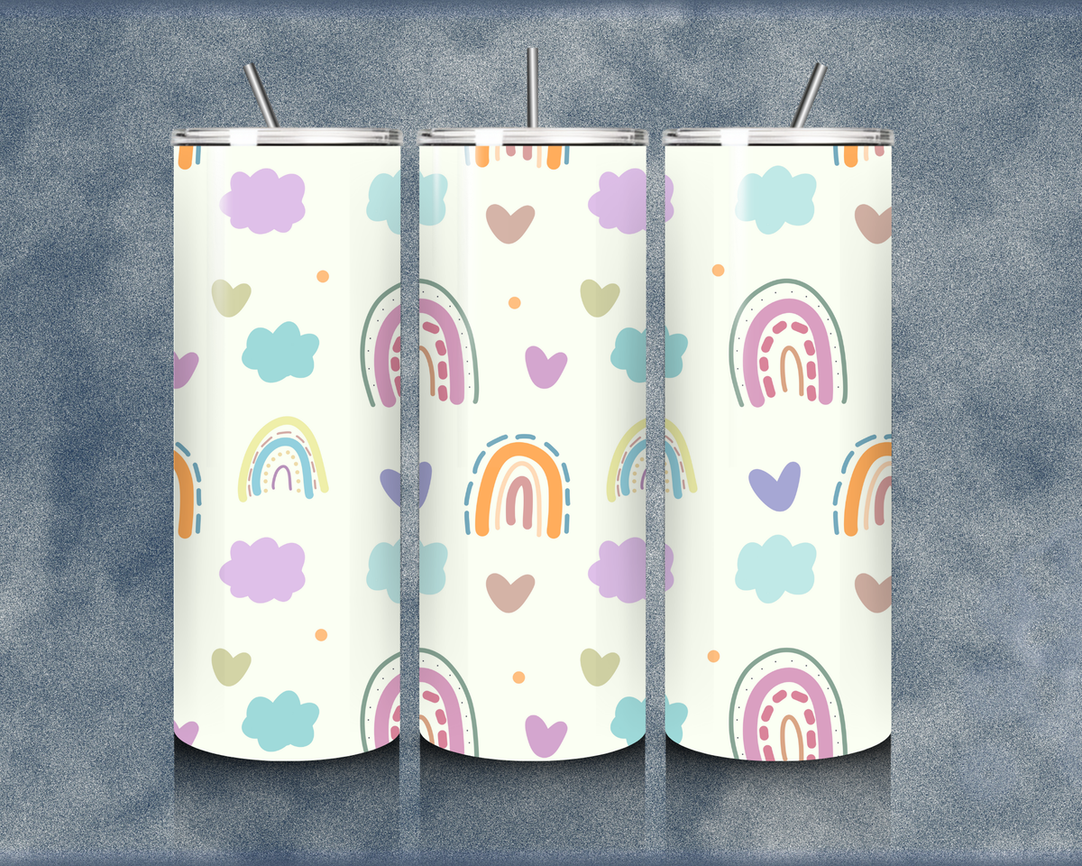 Rainbow 20oz Sublimation Tumblers