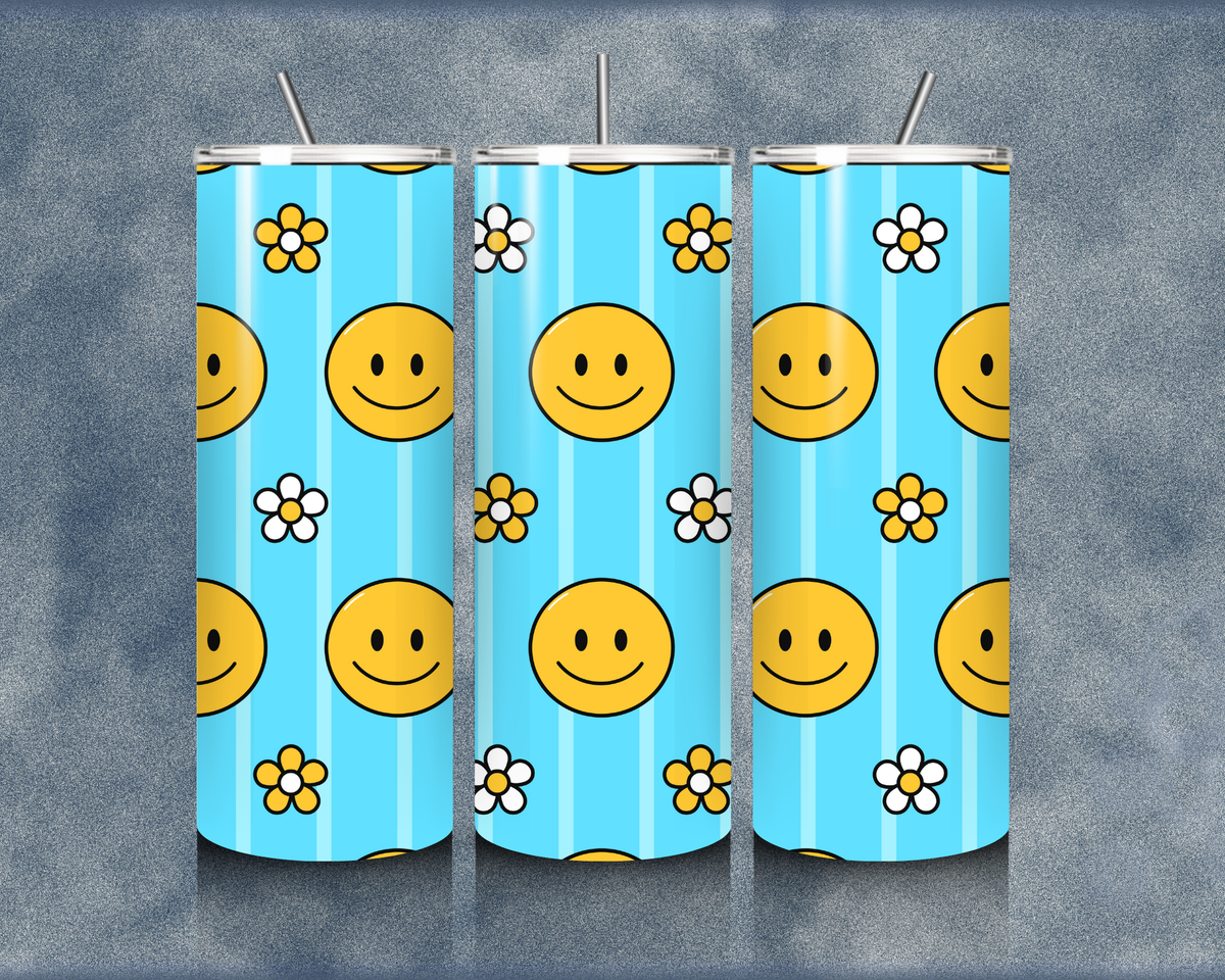 Retro Smiley 20oz Sublimation Tumbler
