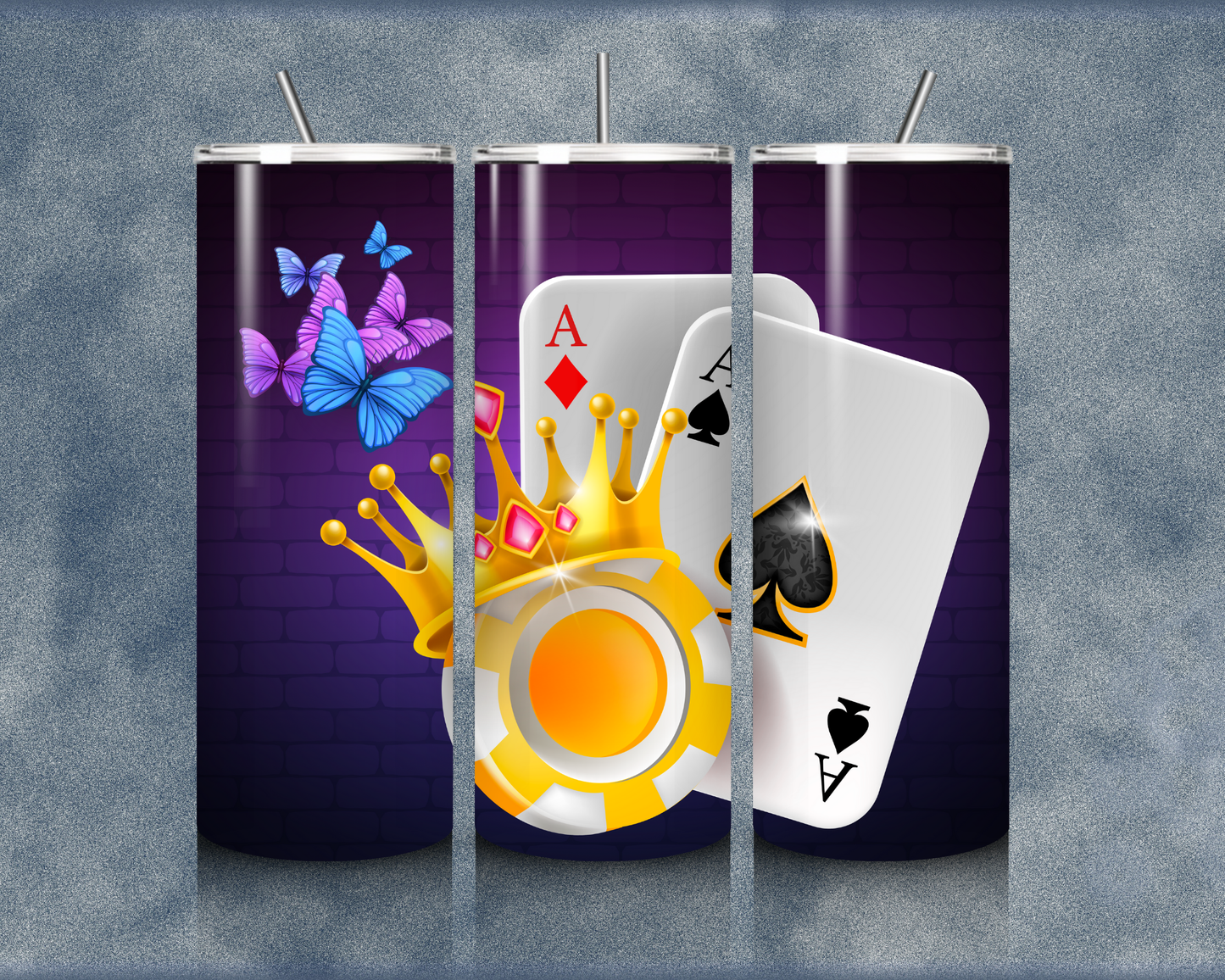 Playing Cards 20oz Sublimation Tumblers