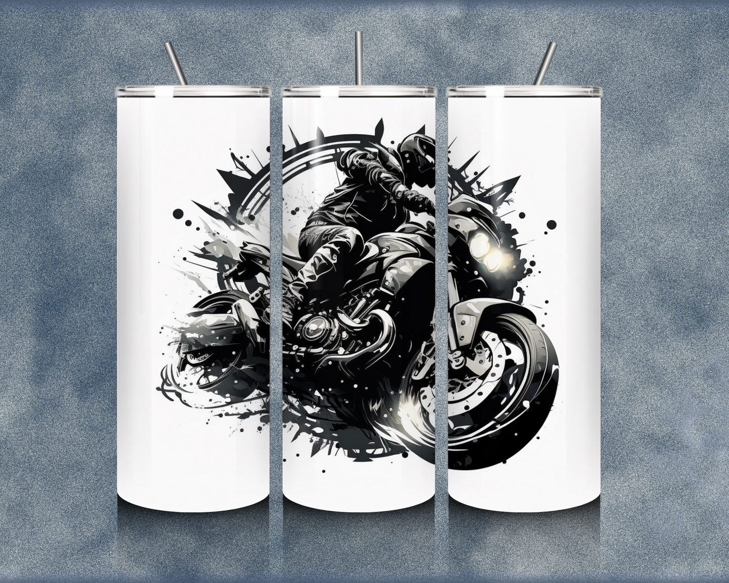 Motorcycle 20oz Sublimation Tumblers