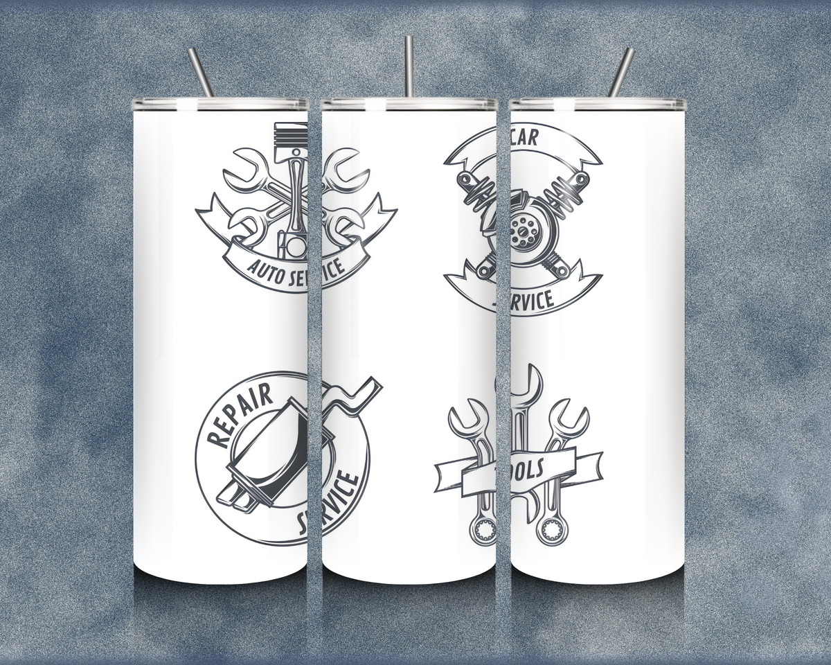 Mechanic 20oz Sublimation Tumblers