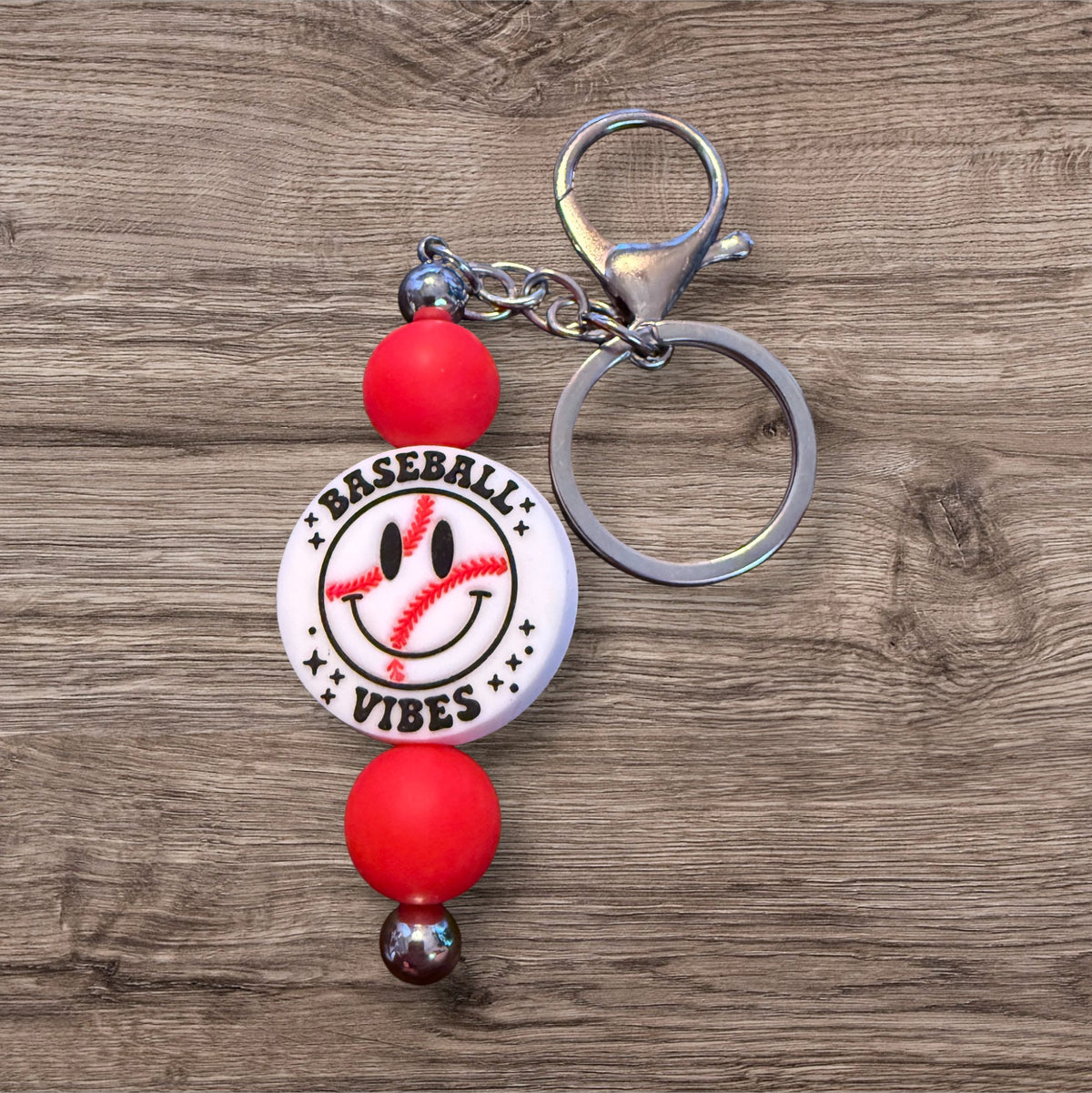 Beaded Bar Keychain