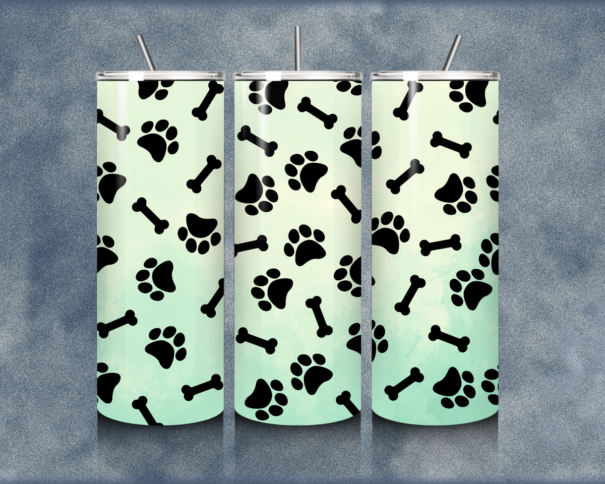 Paw Print 20oz Sublimation Tumbler