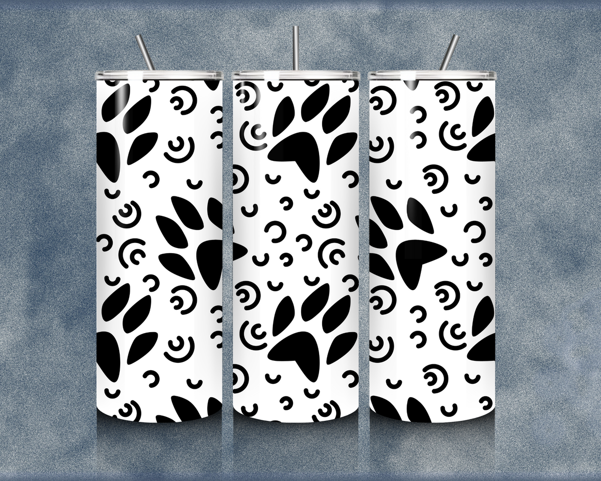 Paw Print 20oz Sublimation Tumbler